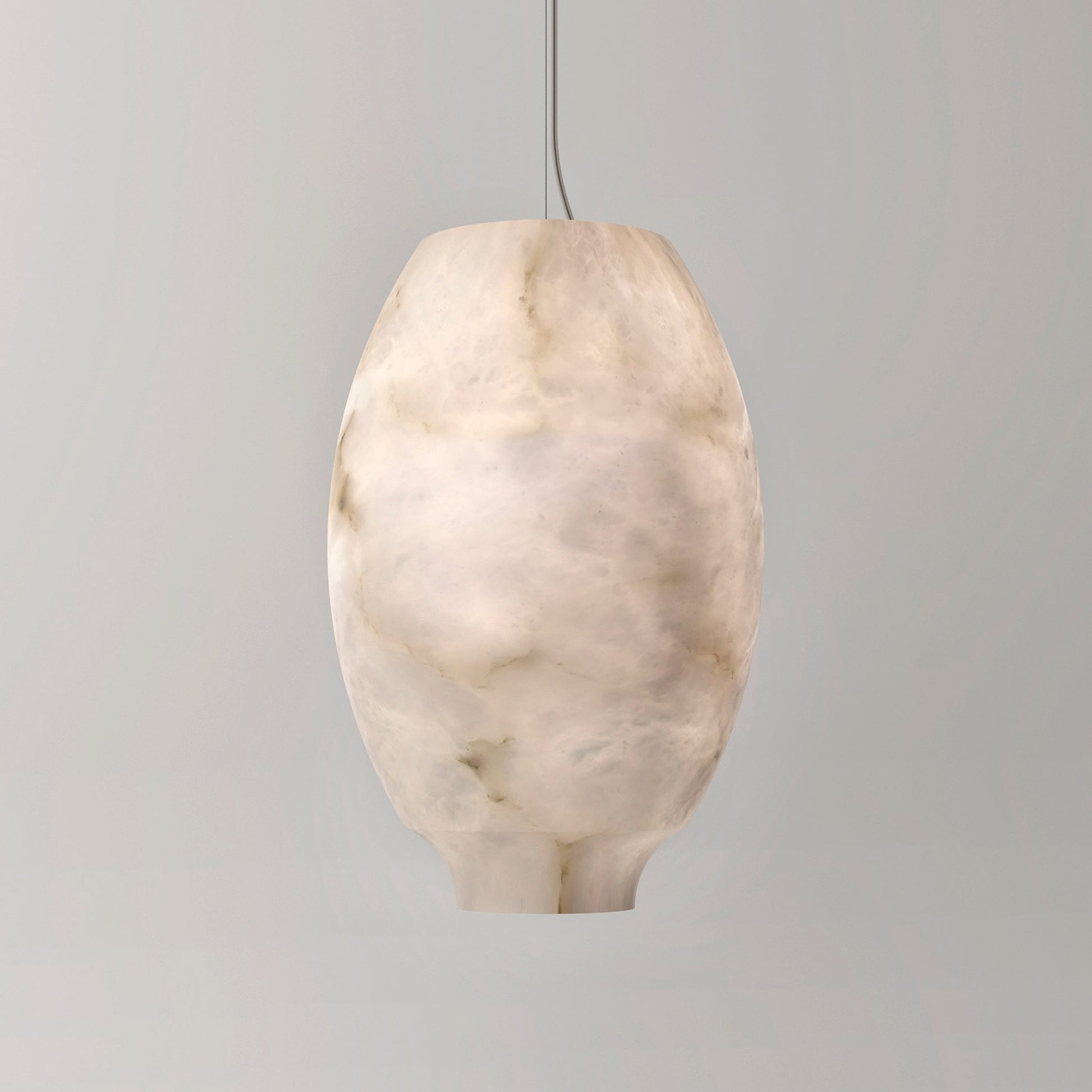Thalia Minimalist Alabaster Pendant Light-Neutral Decor