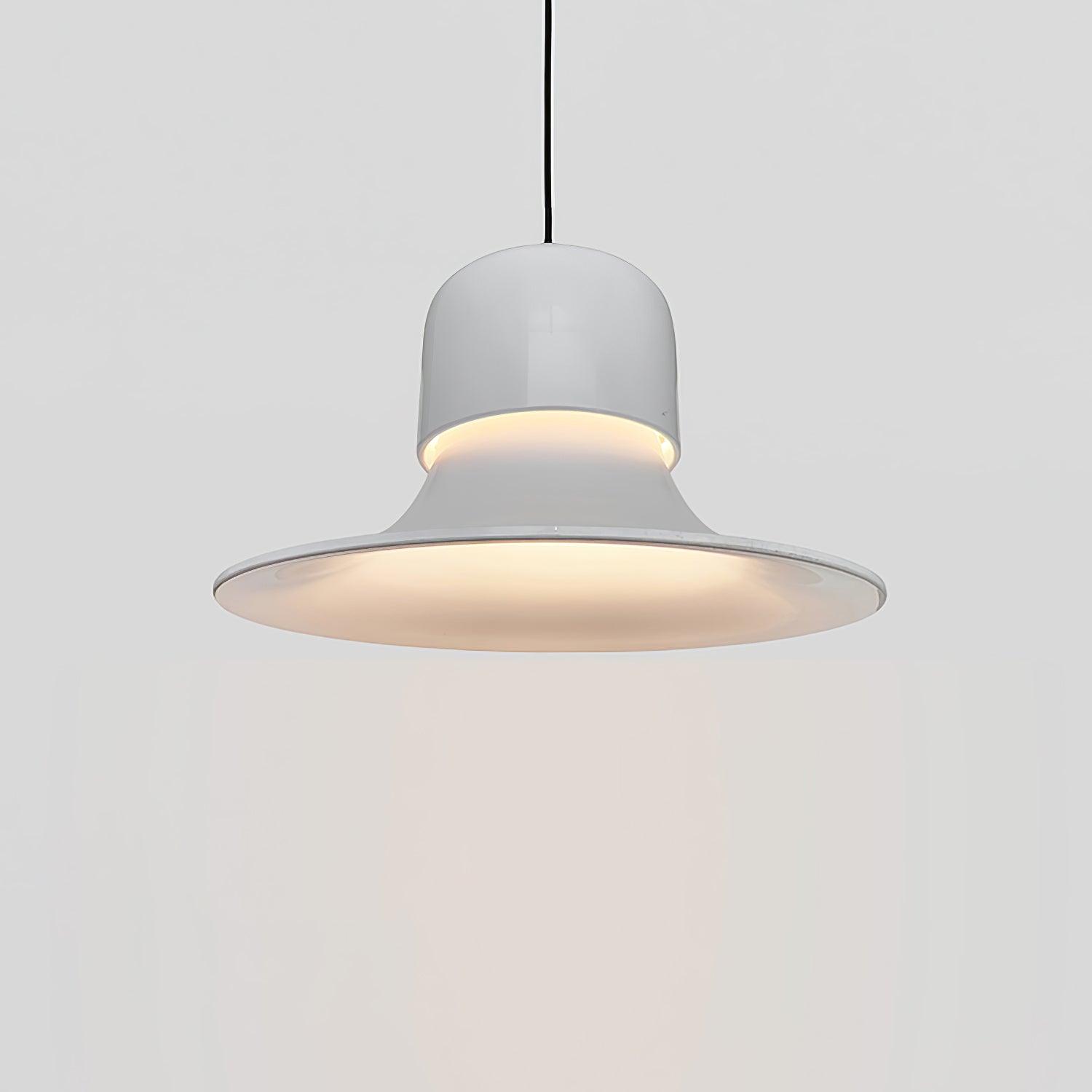 Lustra Pendant Light Aluminum Curved for Kitchen-Neutral Decor