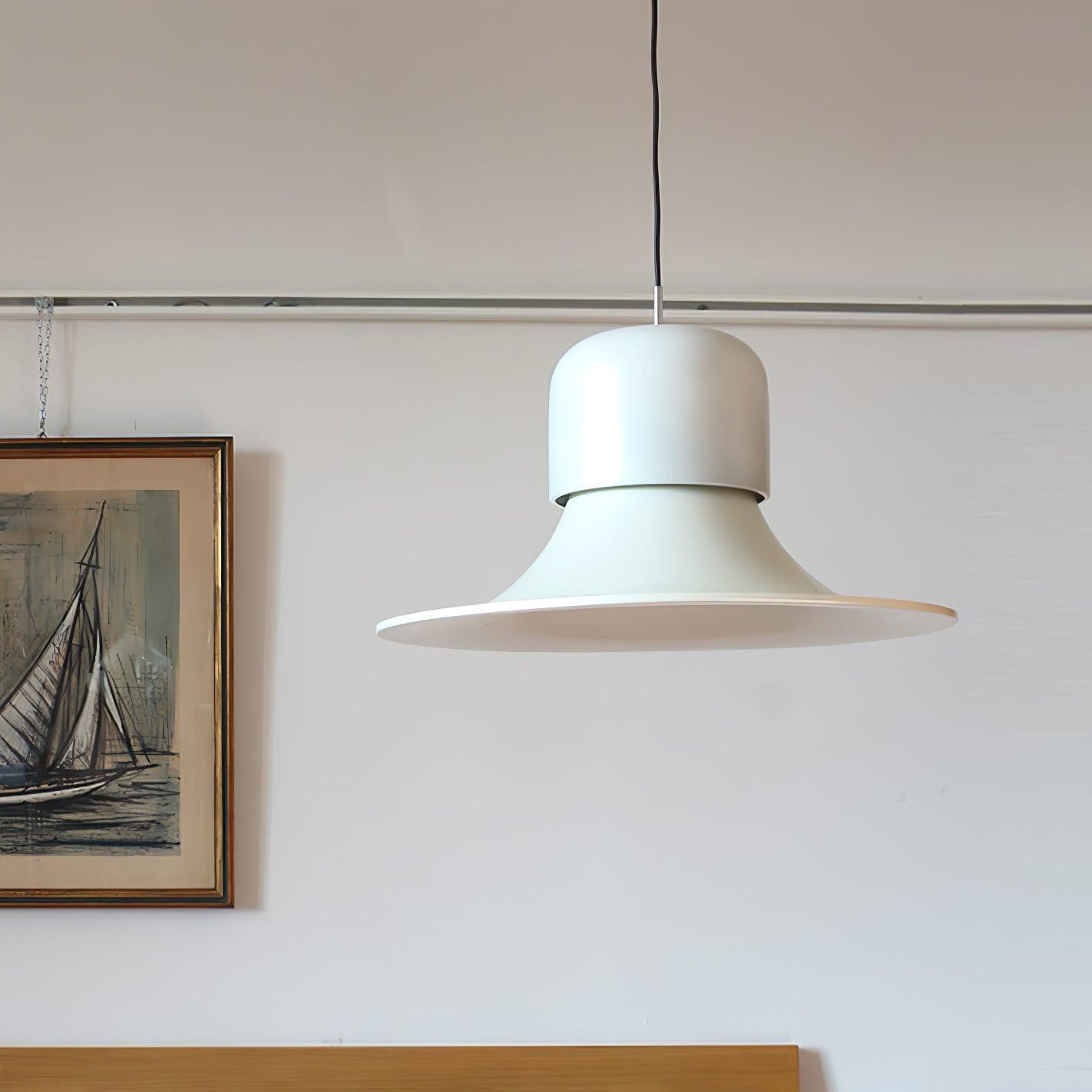 Lustra Pendant Light Aluminum Curved for Kitchen-Neutral Decor