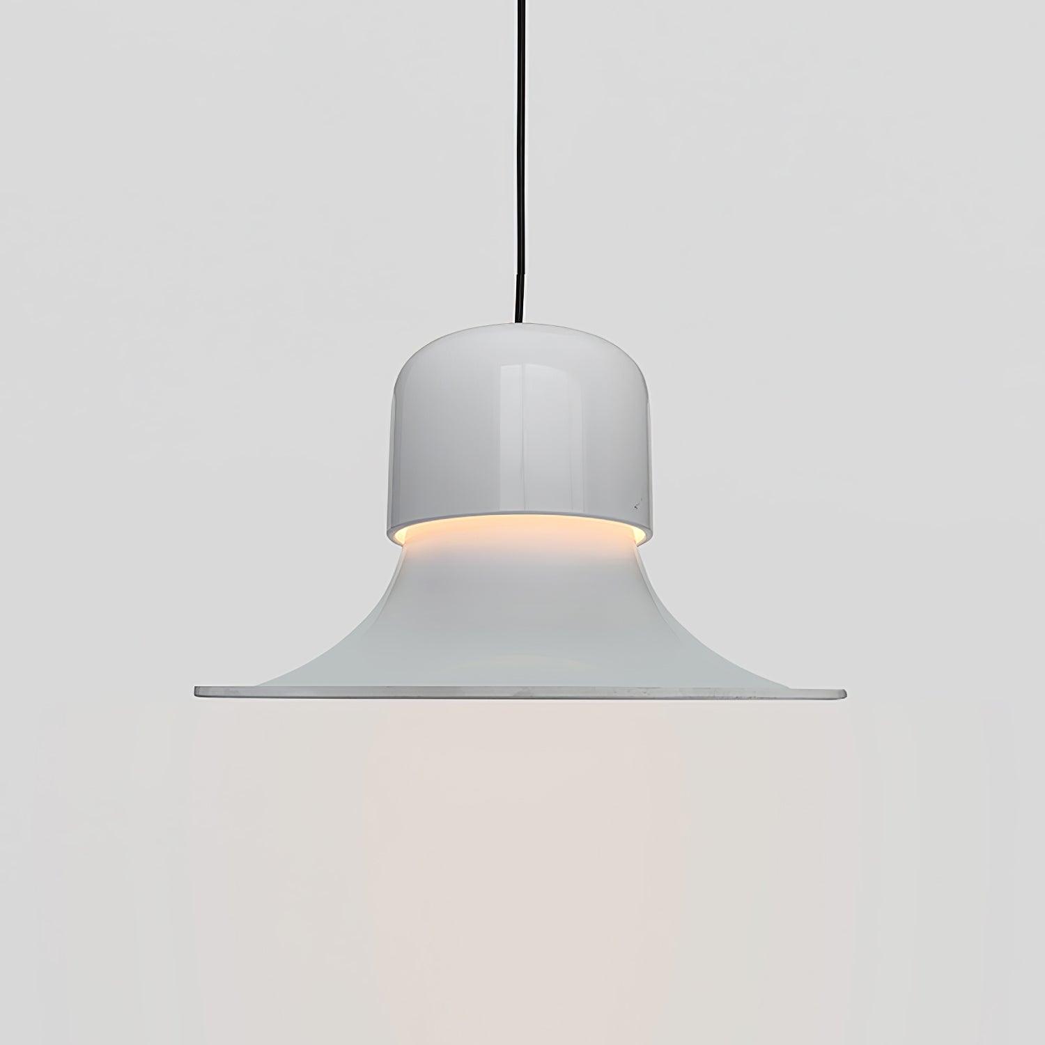 Lustra Pendant Light Aluminum Curved for Kitchen-Neutral Decor