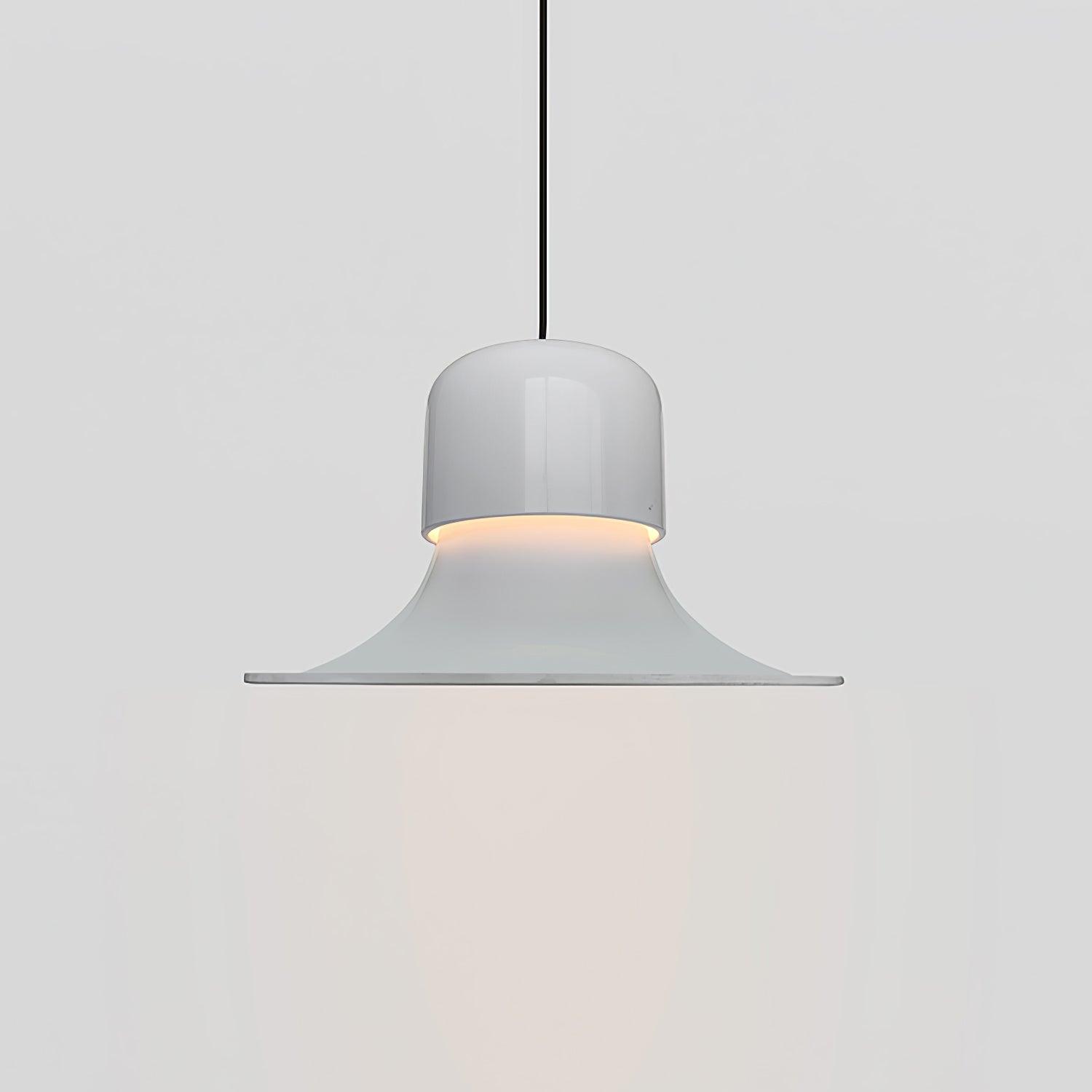 Lustra Pendant Light Aluminum Curved for Kitchen-Neutral Decor