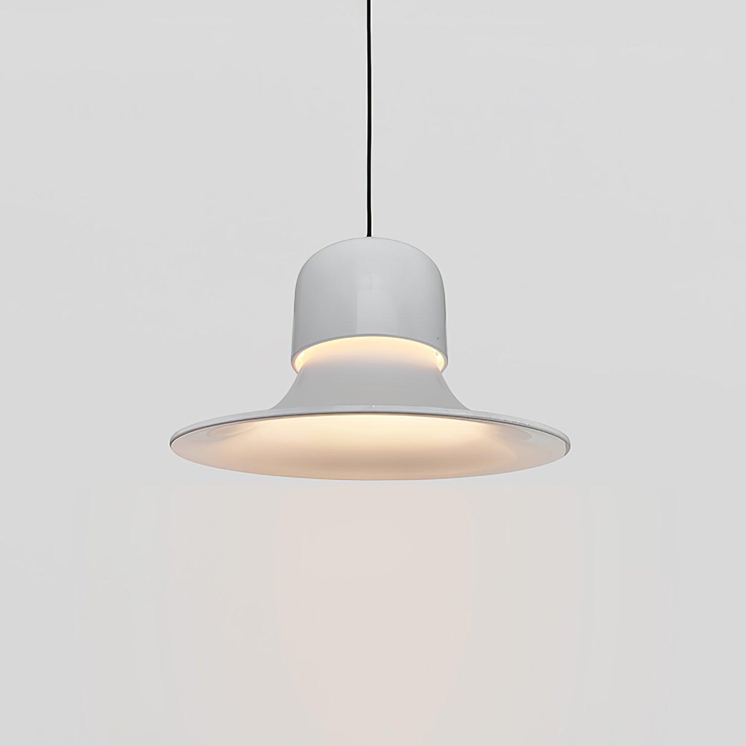 Lustra Pendant Light Aluminum Curved for Kitchen-Neutral Decor