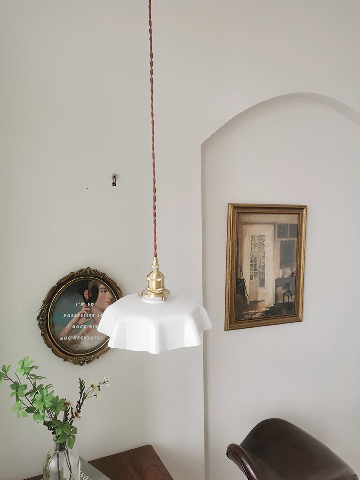 Lustra Pendant Light French Flower for Dining Room-Neutral Decor