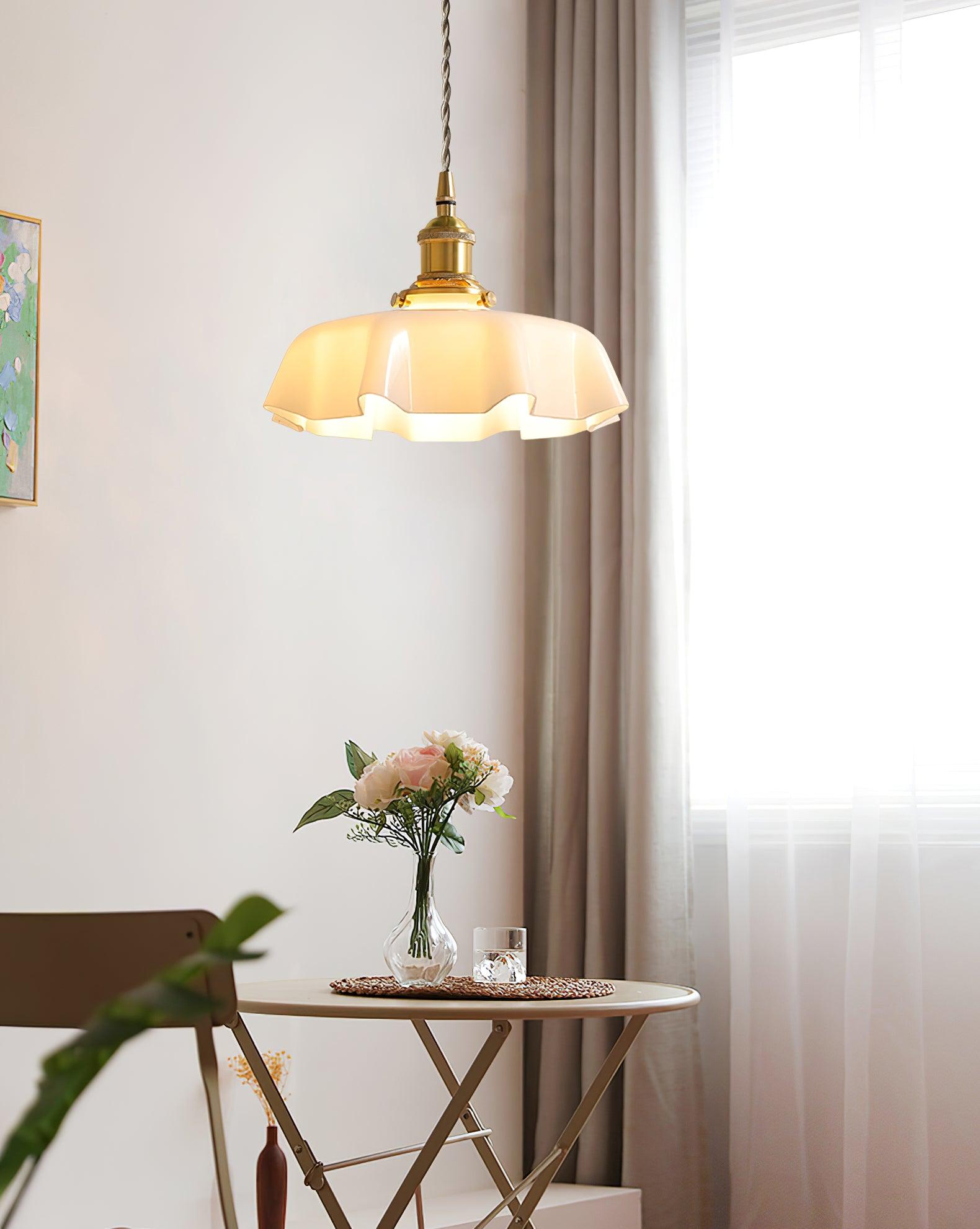 Lustra Pendant Light French Flower for Dining Room-Neutral Decor