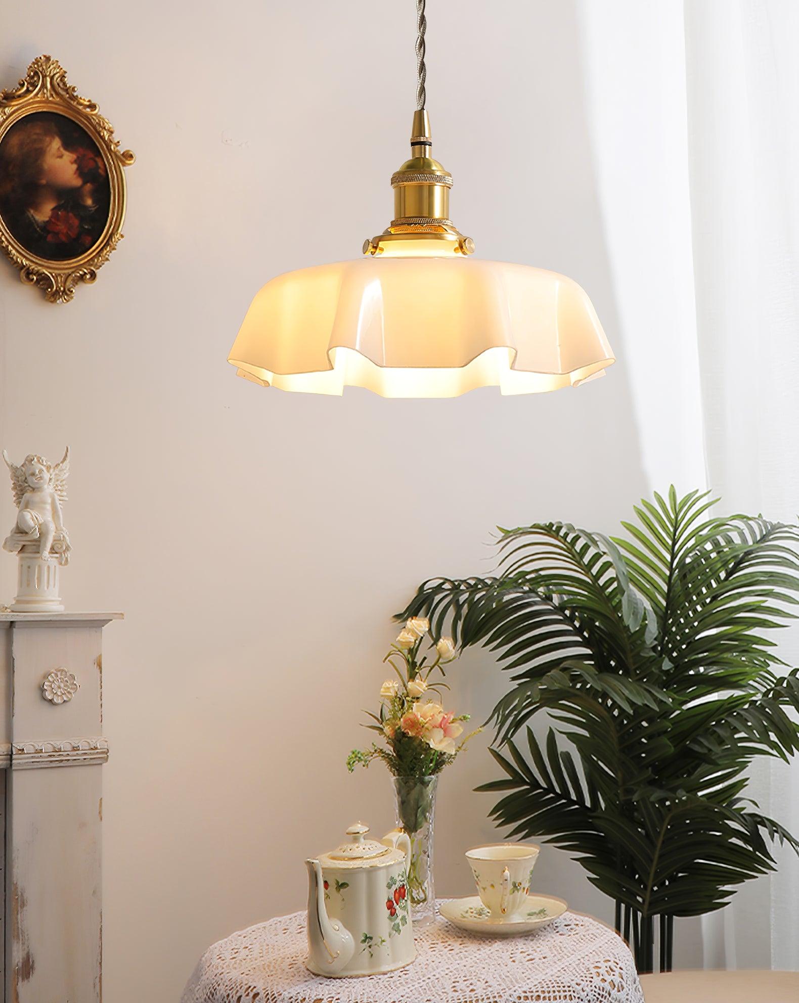 Lustra Pendant Light French Flower for Dining Room-Neutral Decor