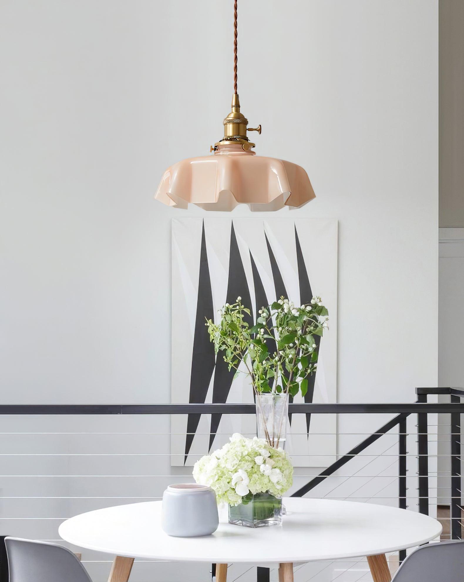 Lustra Pendant Light French Flower for Dining Room-Neutral Decor