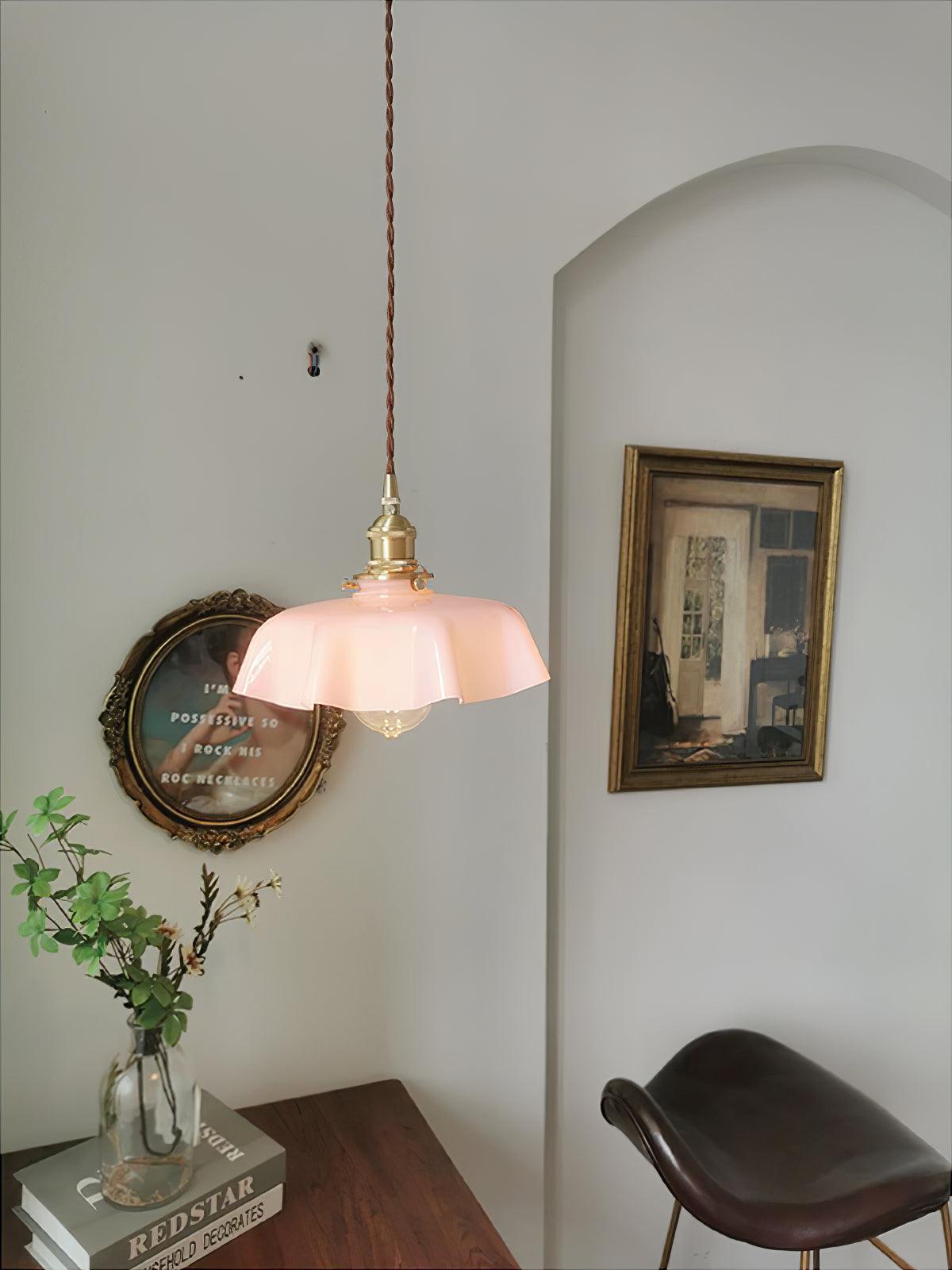 Lustra Pendant Light French Flower for Dining Room-Neutral Decor