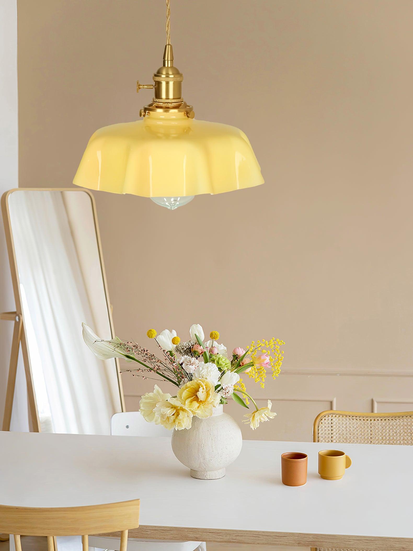 Lustra Pendant Light French Flower for Dining Room-Neutral Decor