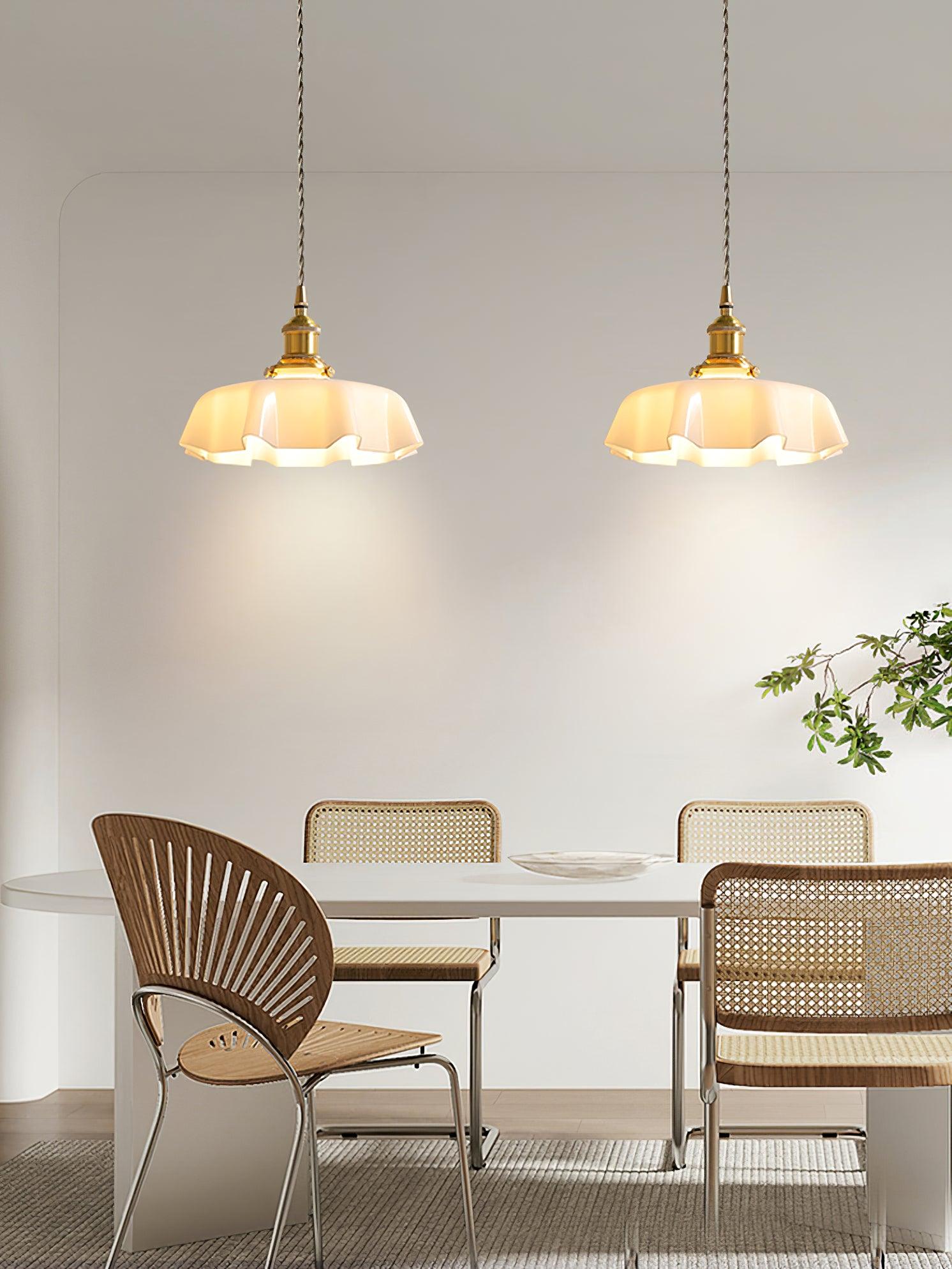 Lustra Pendant Light French Flower for Dining Room-Neutral Decor