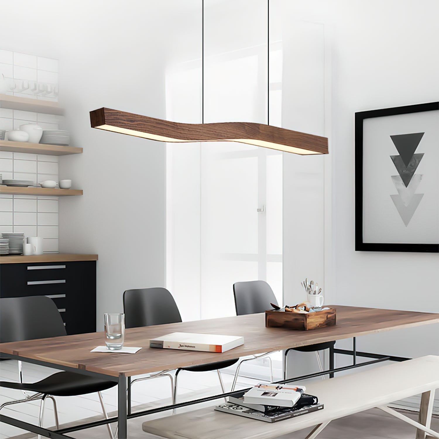 Ylen Nordic Pendant Light Wood Living Room/Bedroom/Dining Room - Neutral Decor