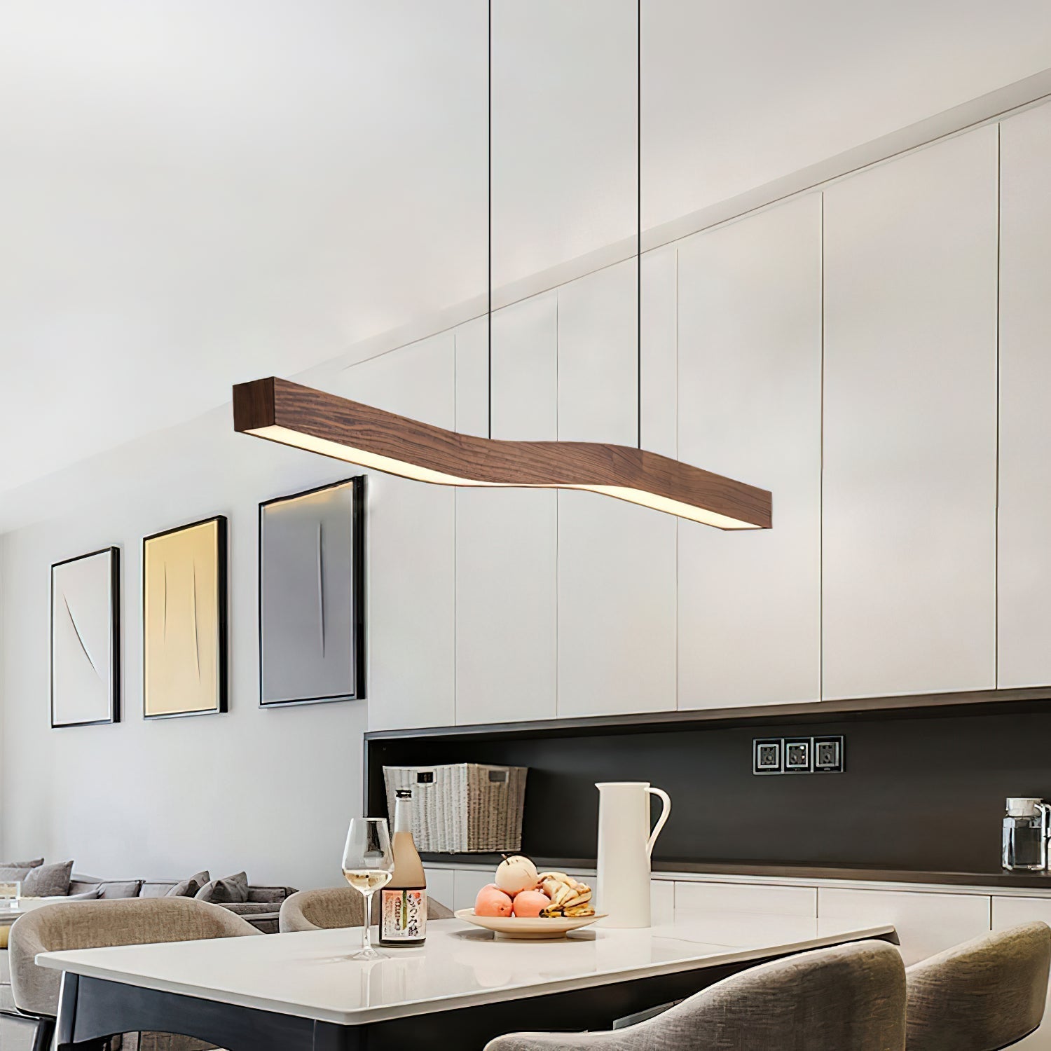Ylen Nordic Pendant Light Wood Living Room/Bedroom/Dining Room - Neutral Decor