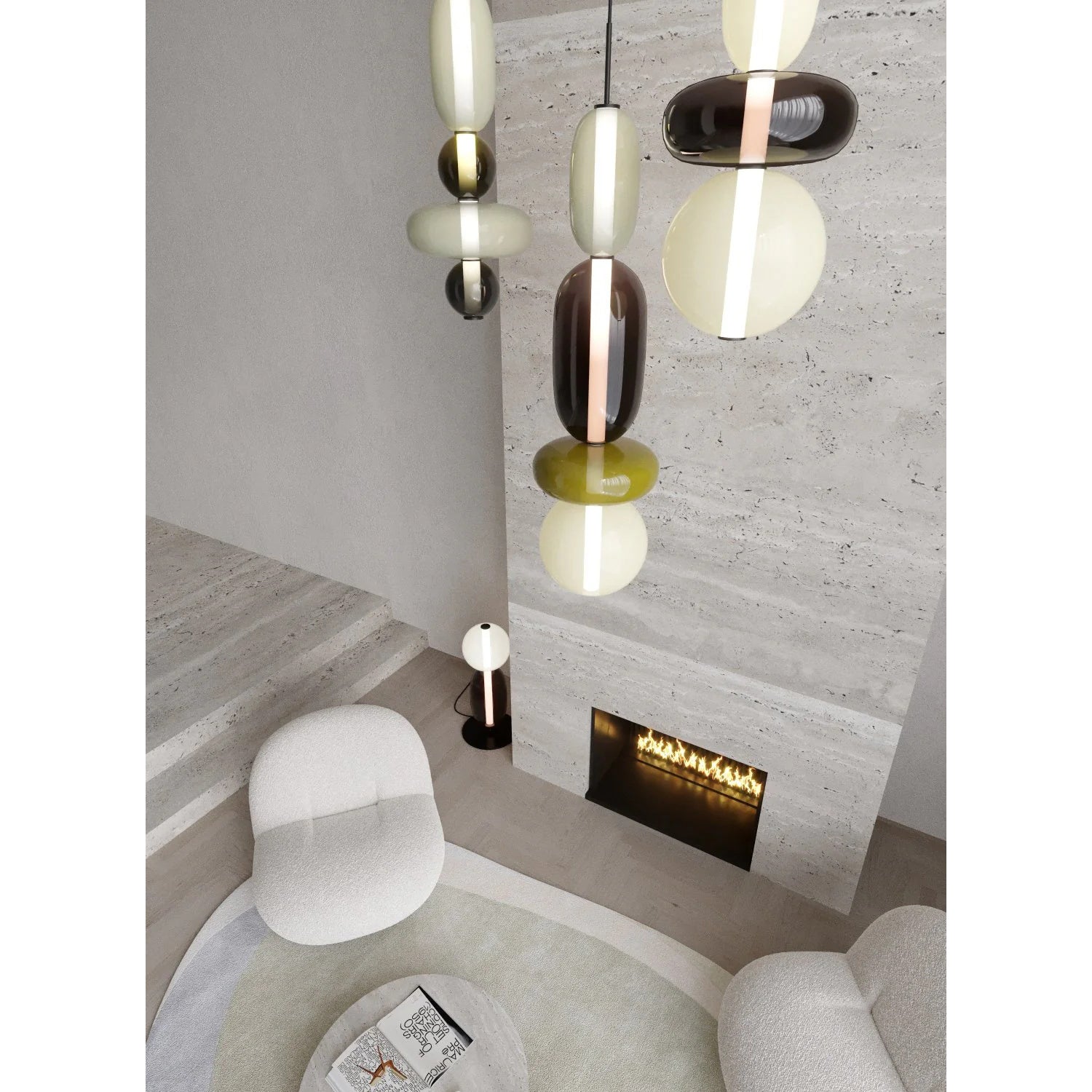 Serena Glass Chandelier
