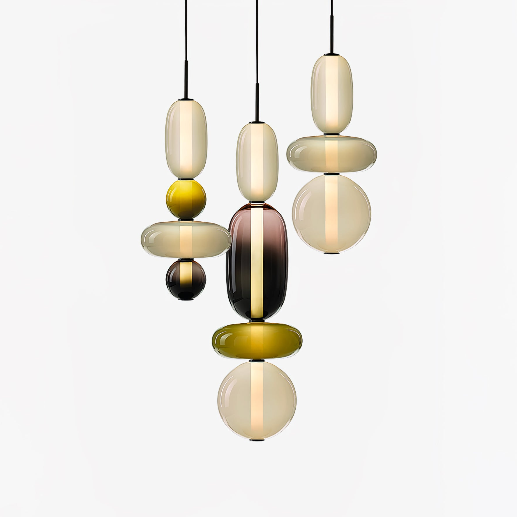 Daelen Glass Acrylic Artistic Pendant Light-Neutral Decor