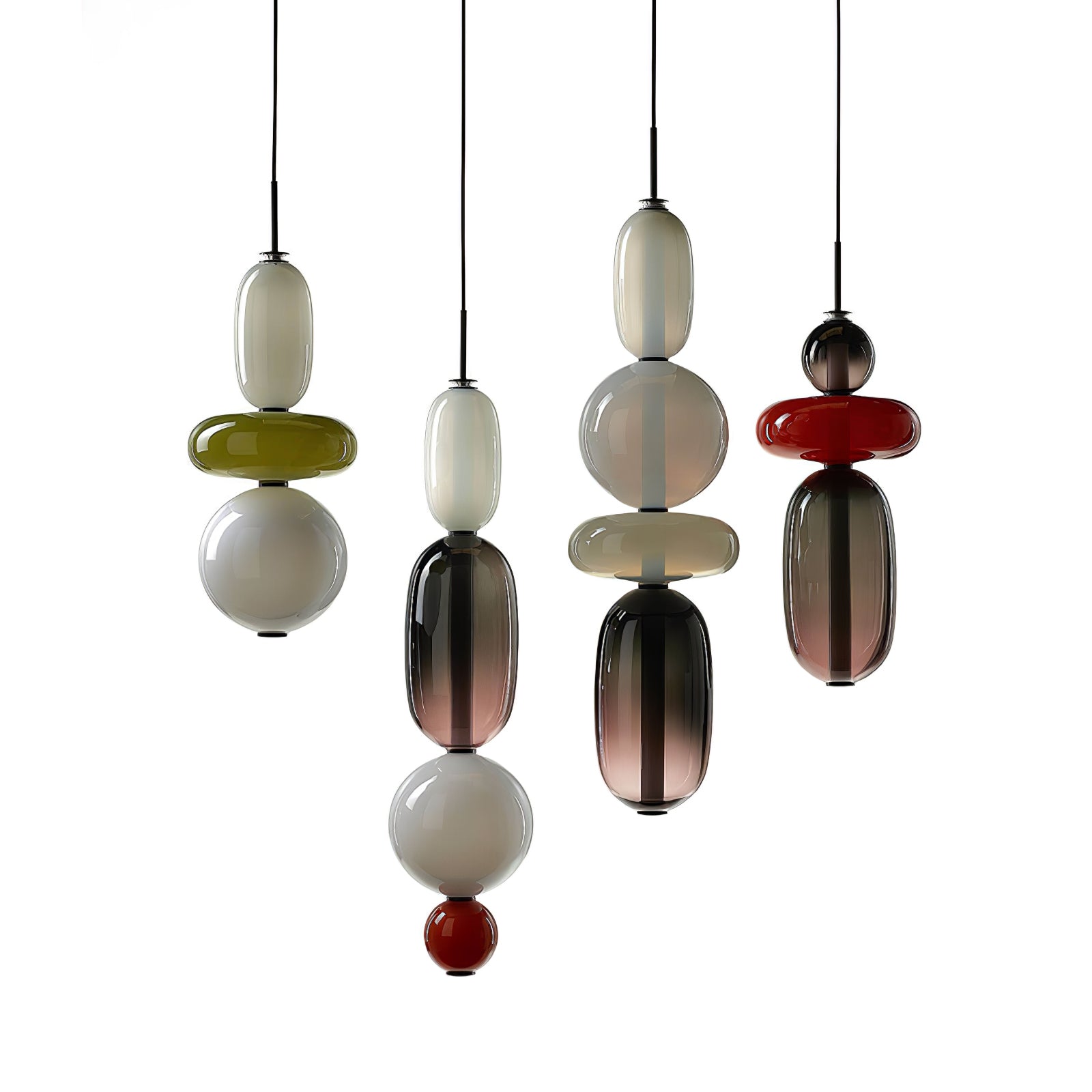 Daelen Glass Acrylic Artistic Pendant Light-Neutral Decor