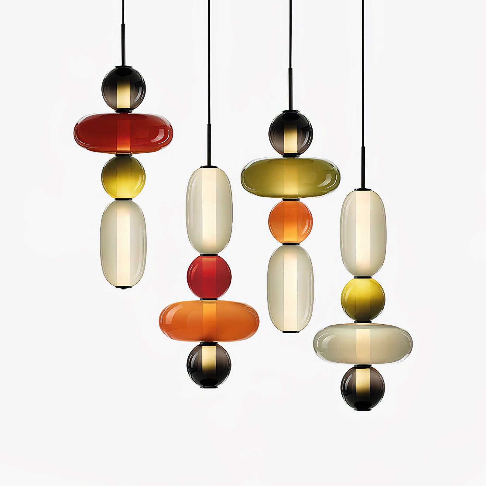 Daelen Glass Acrylic Artistic Pendant Light-Neutral Decor
