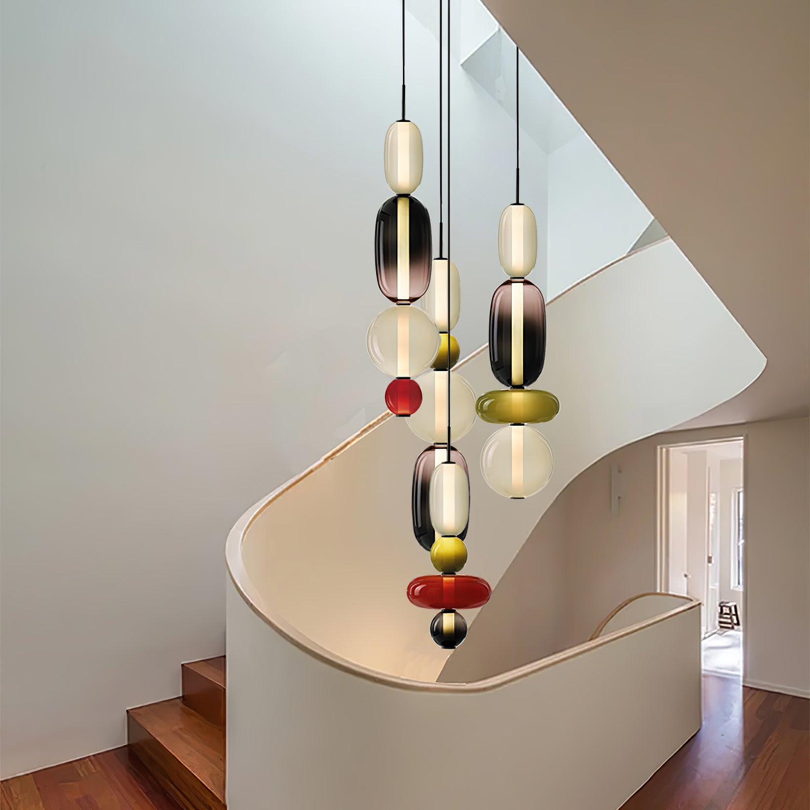 Daelen Glass Acrylic Artistic Pendant Light-Neutral Decor