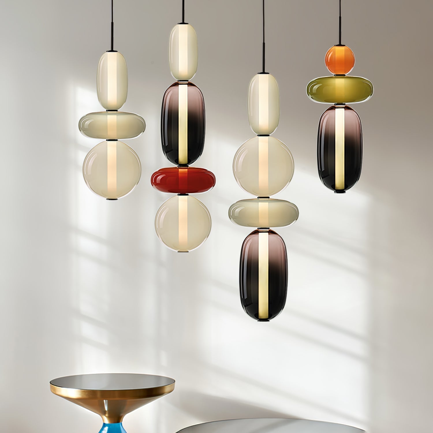 Daelen Glass Acrylic Artistic Pendant Light-Neutral Decor