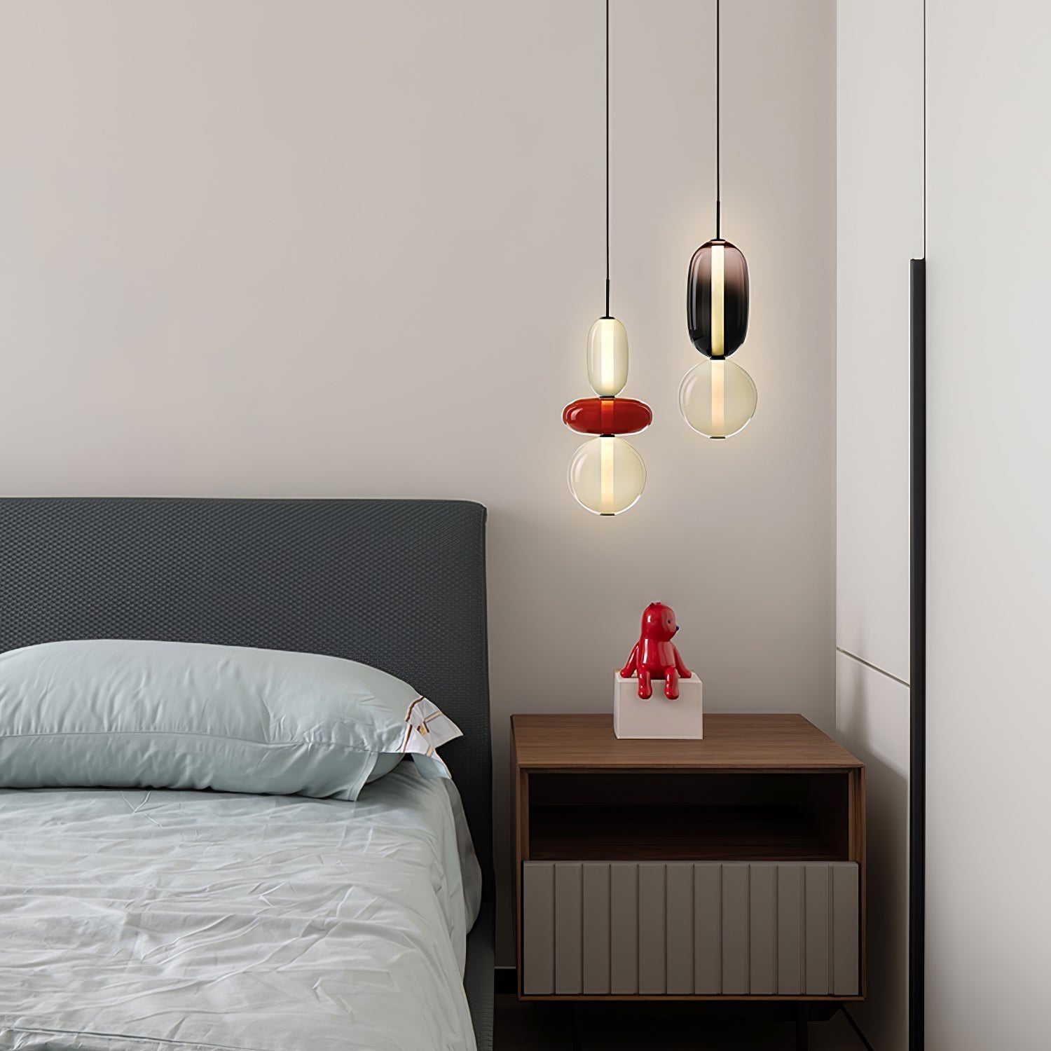 Candied Glass Combo Pendant Light-Neutral Decor