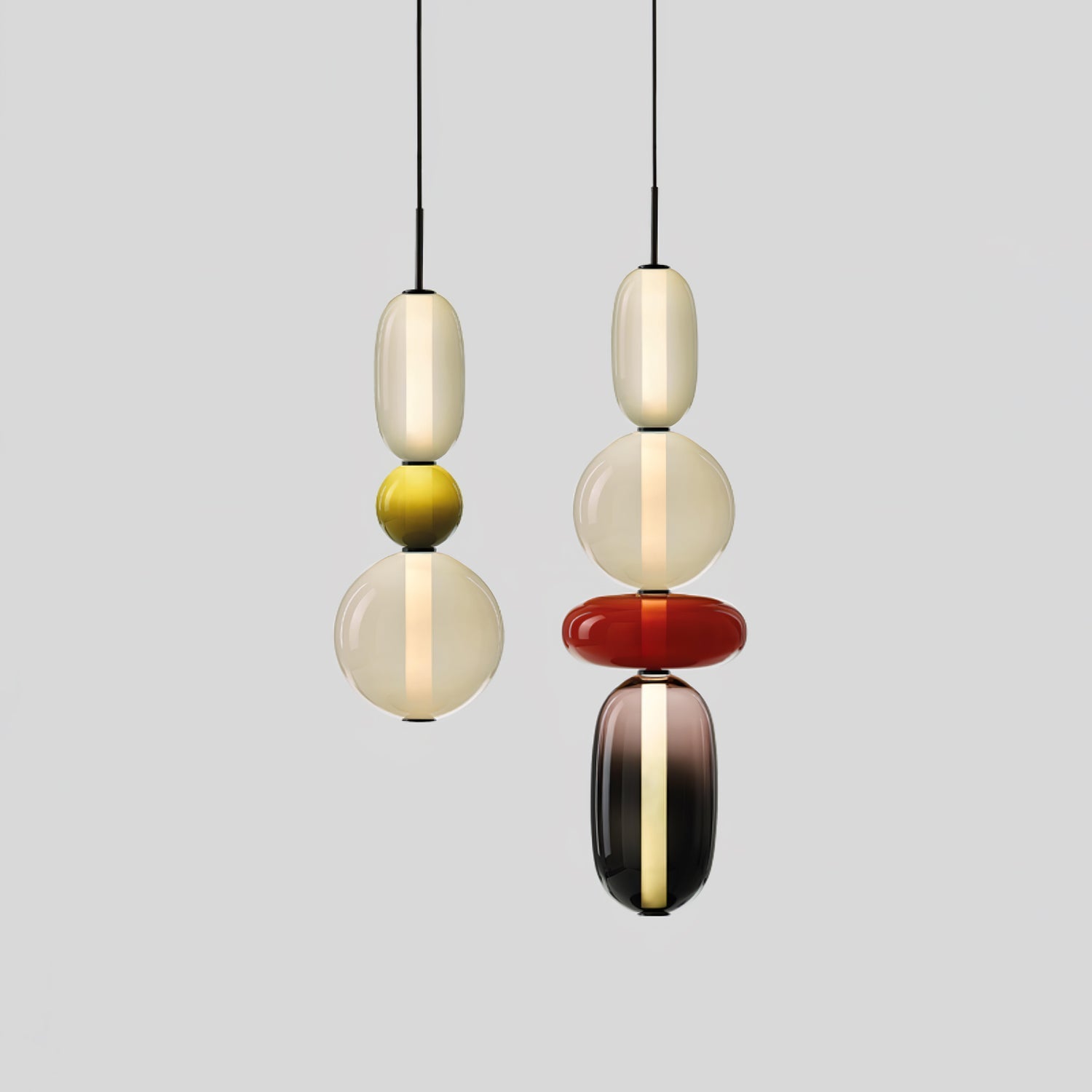 Daelen Glass Acrylic Artistic Pendant Light-Neutral Decor