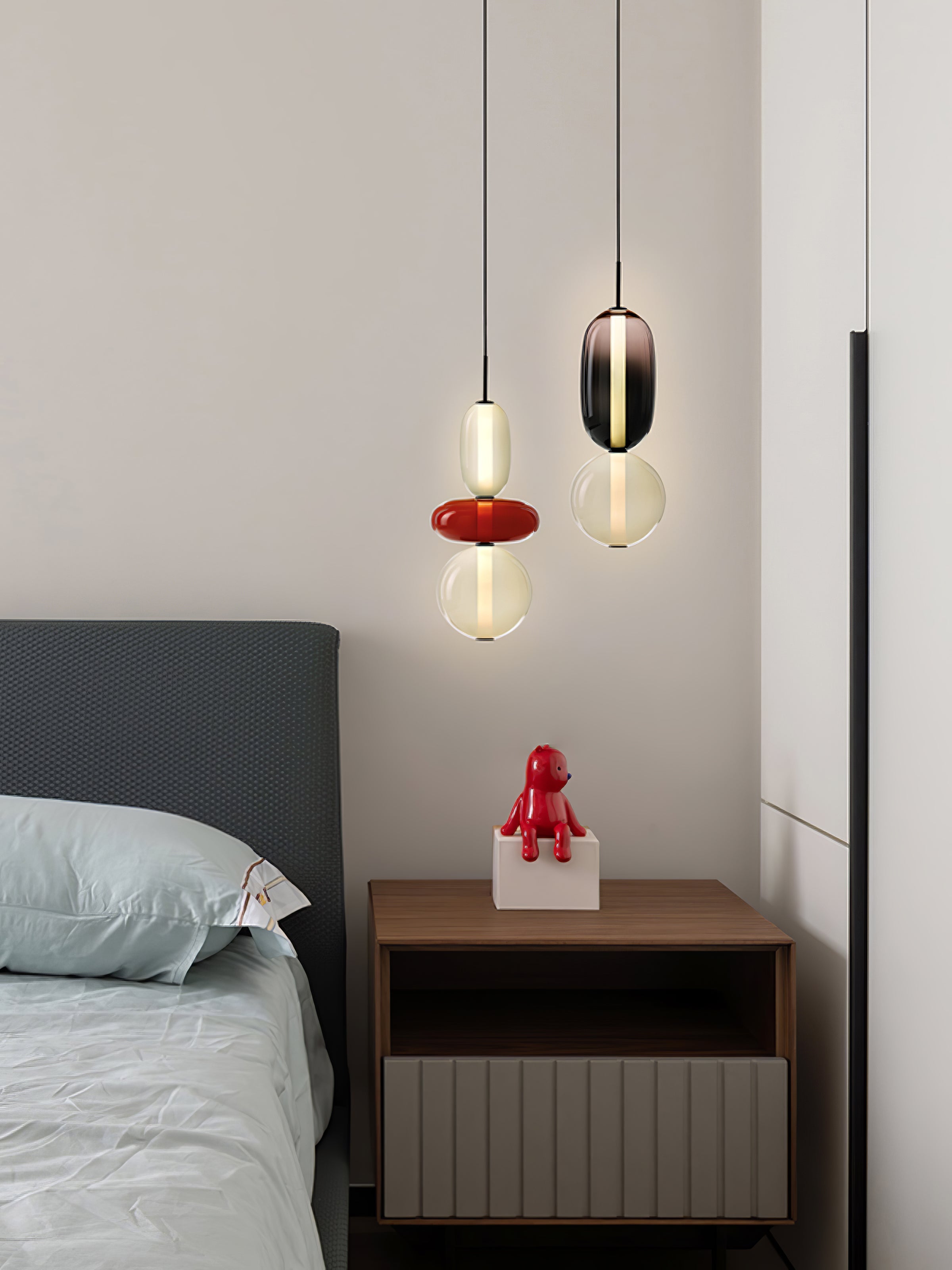 Daelen Glass Acrylic Artistic Pendant Light-Neutral Decor