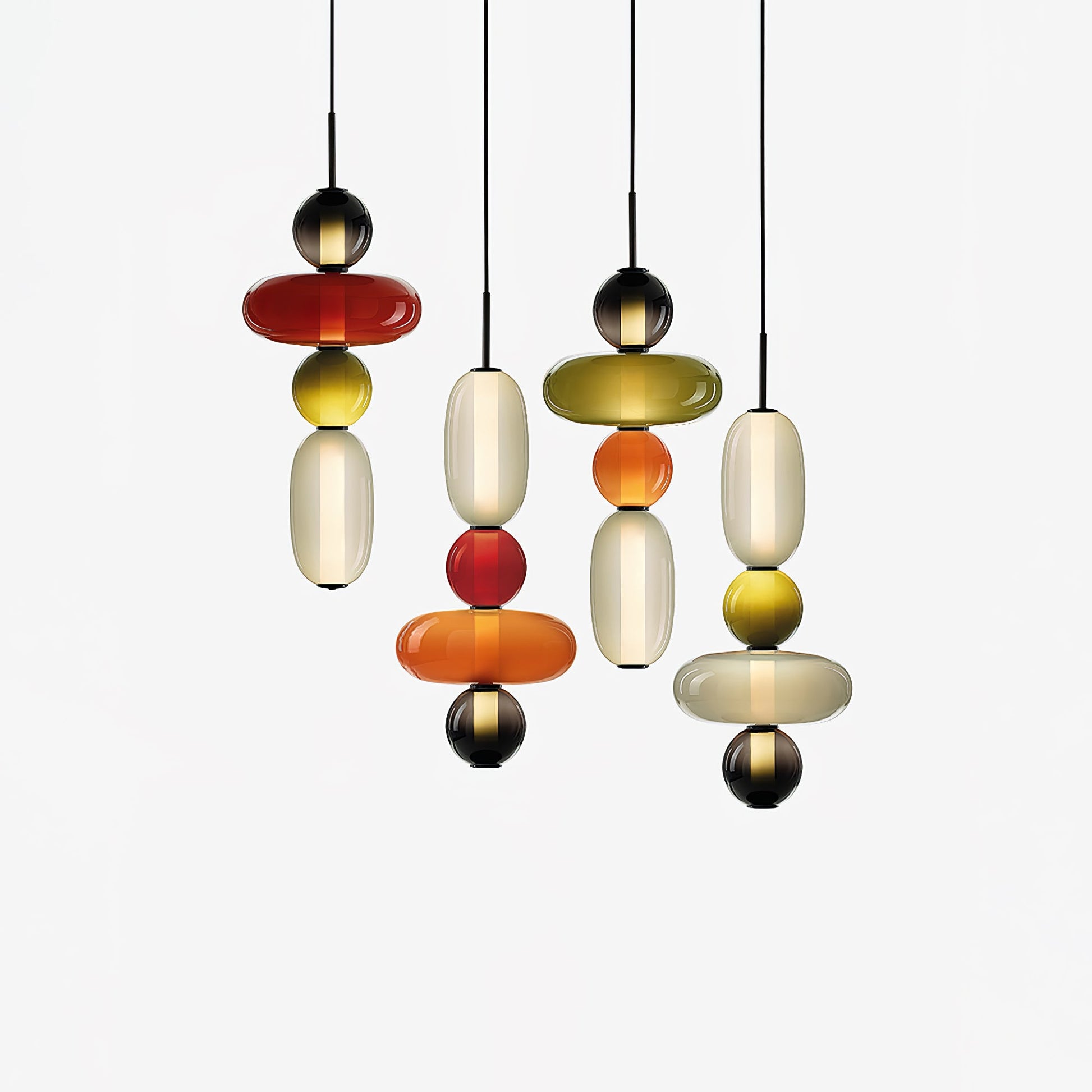 Daelen Glass Acrylic Artistic Pendant Light-Neutral Decor