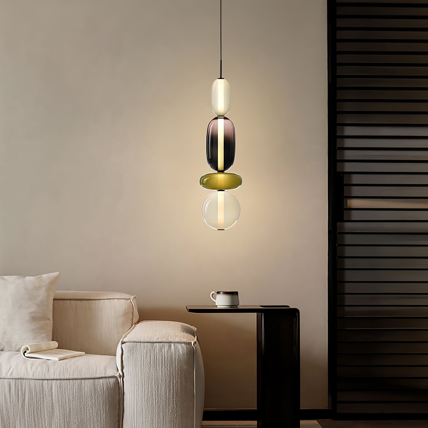 Candied Glass Combo Pendant Light-Neutral Decor