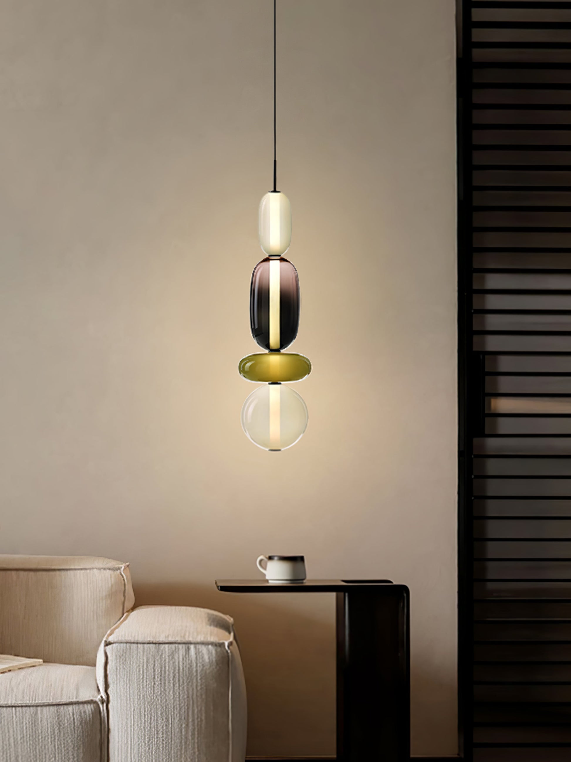Candied Glass Combo Pendant Light-Neutral Decor