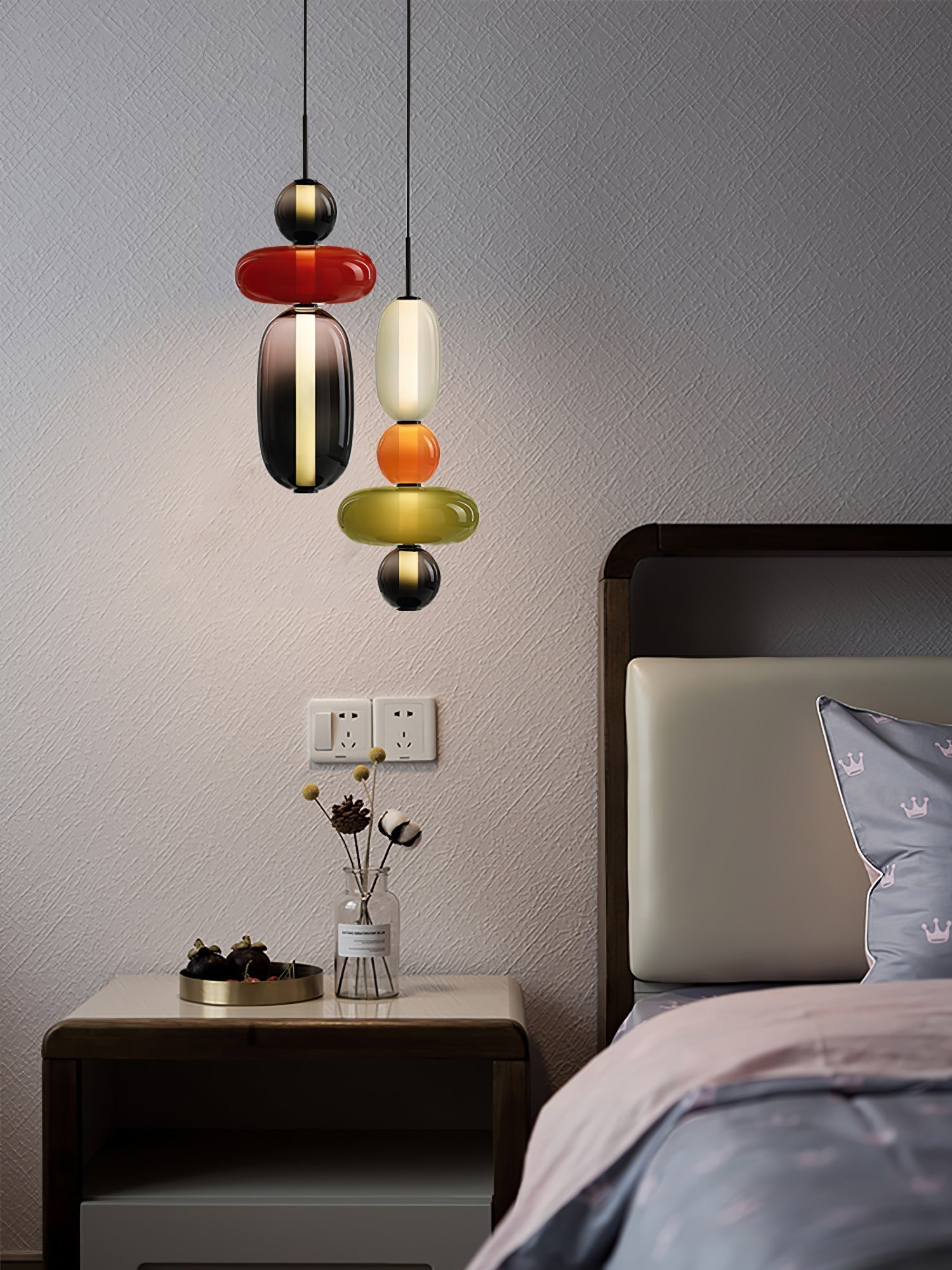 Daelen Glass Acrylic Artistic Pendant Light-Neutral Decor