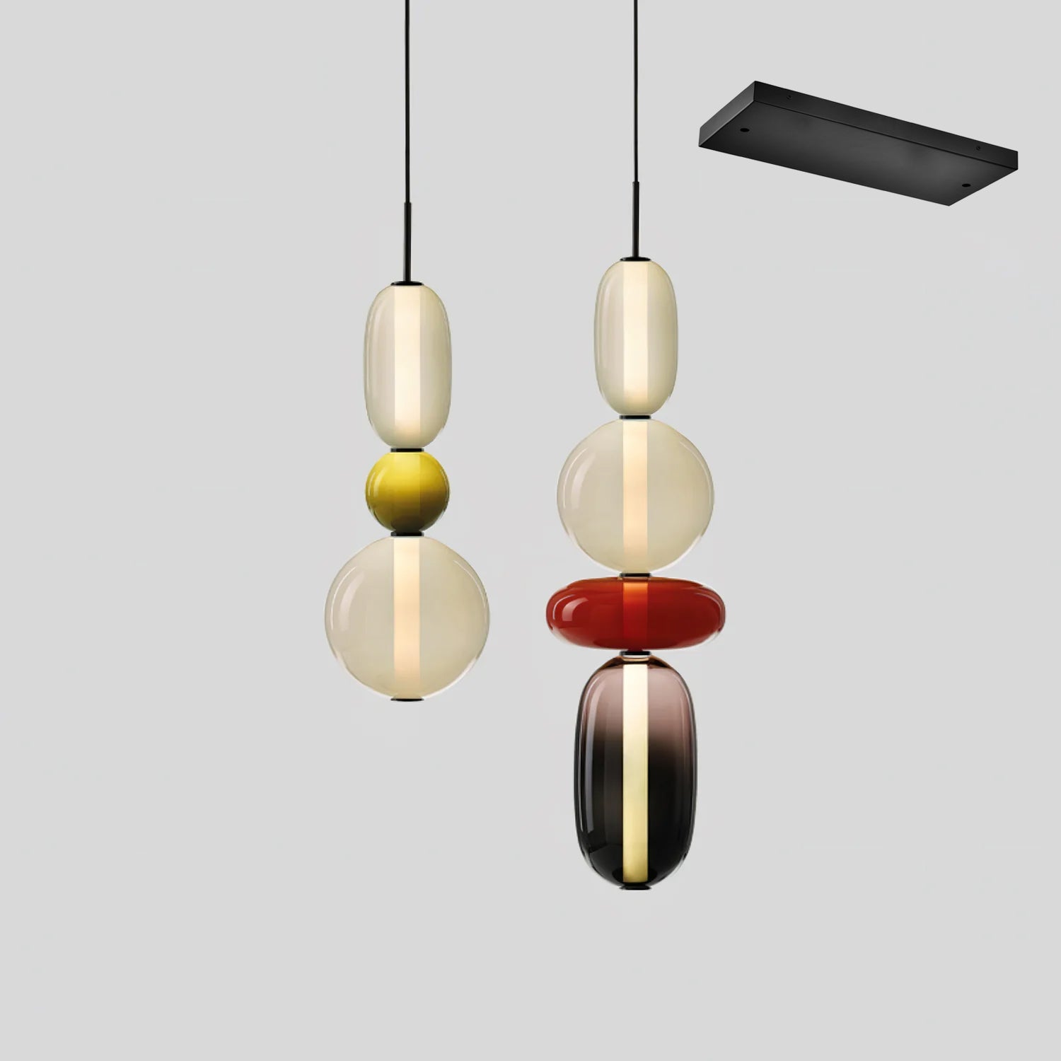 Daelen Glass Acrylic Artistic Pendant Light-Neutral Decor