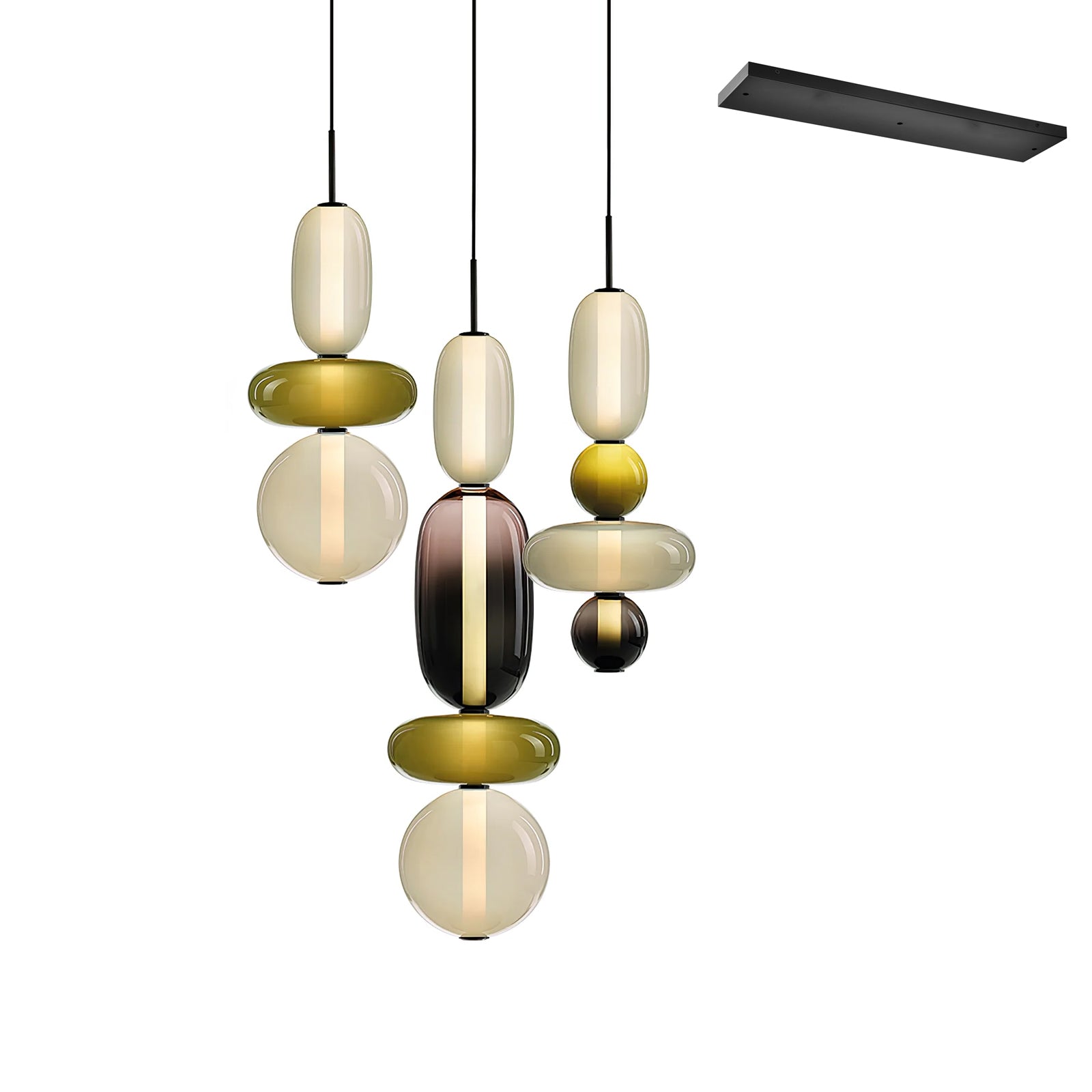 Daelen Glass Acrylic Artistic Pendant Light-Neutral Decor