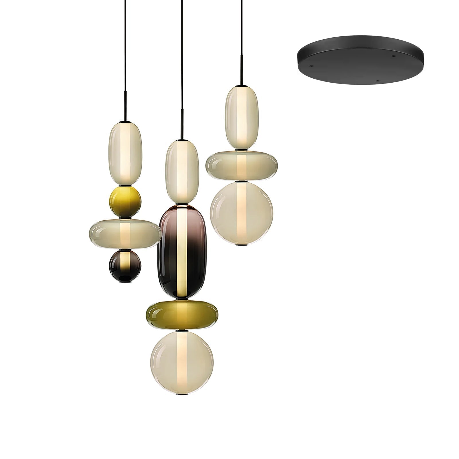 Daelen Glass Acrylic Artistic Pendant Light-Neutral Decor