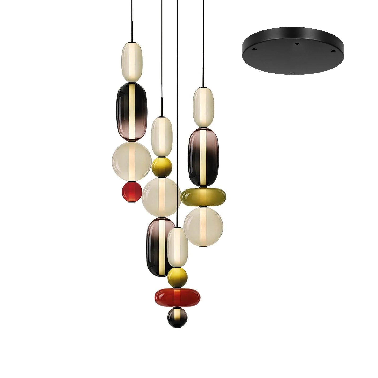 Daelen Glass Acrylic Artistic Pendant Light-Neutral Decor