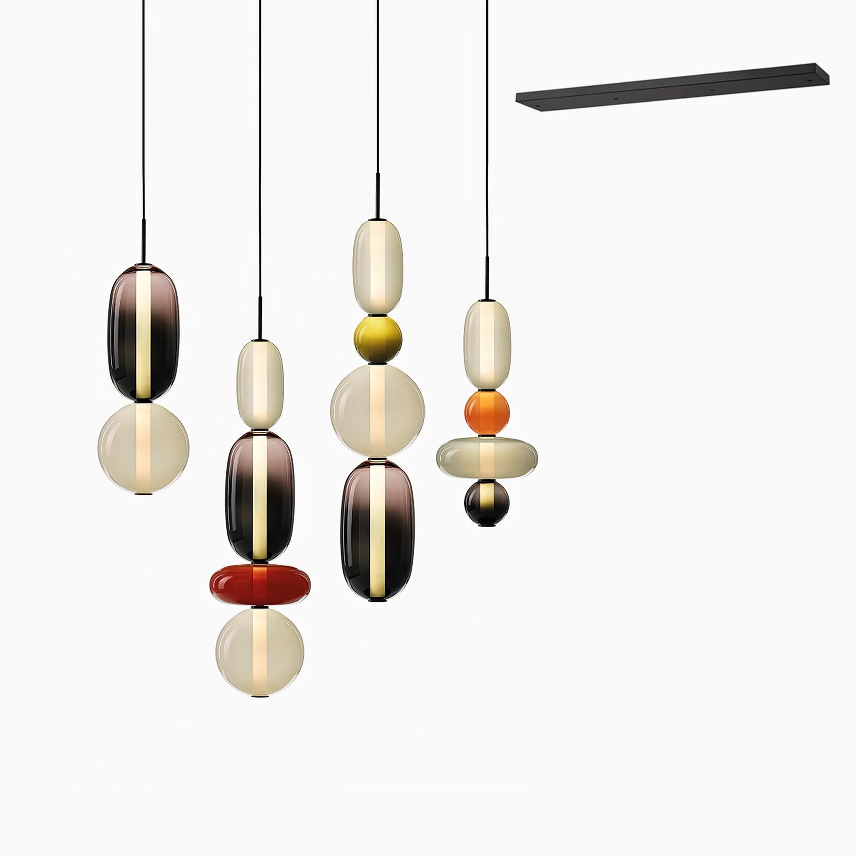 Daelen Glass Acrylic Artistic Pendant Light-Neutral Decor