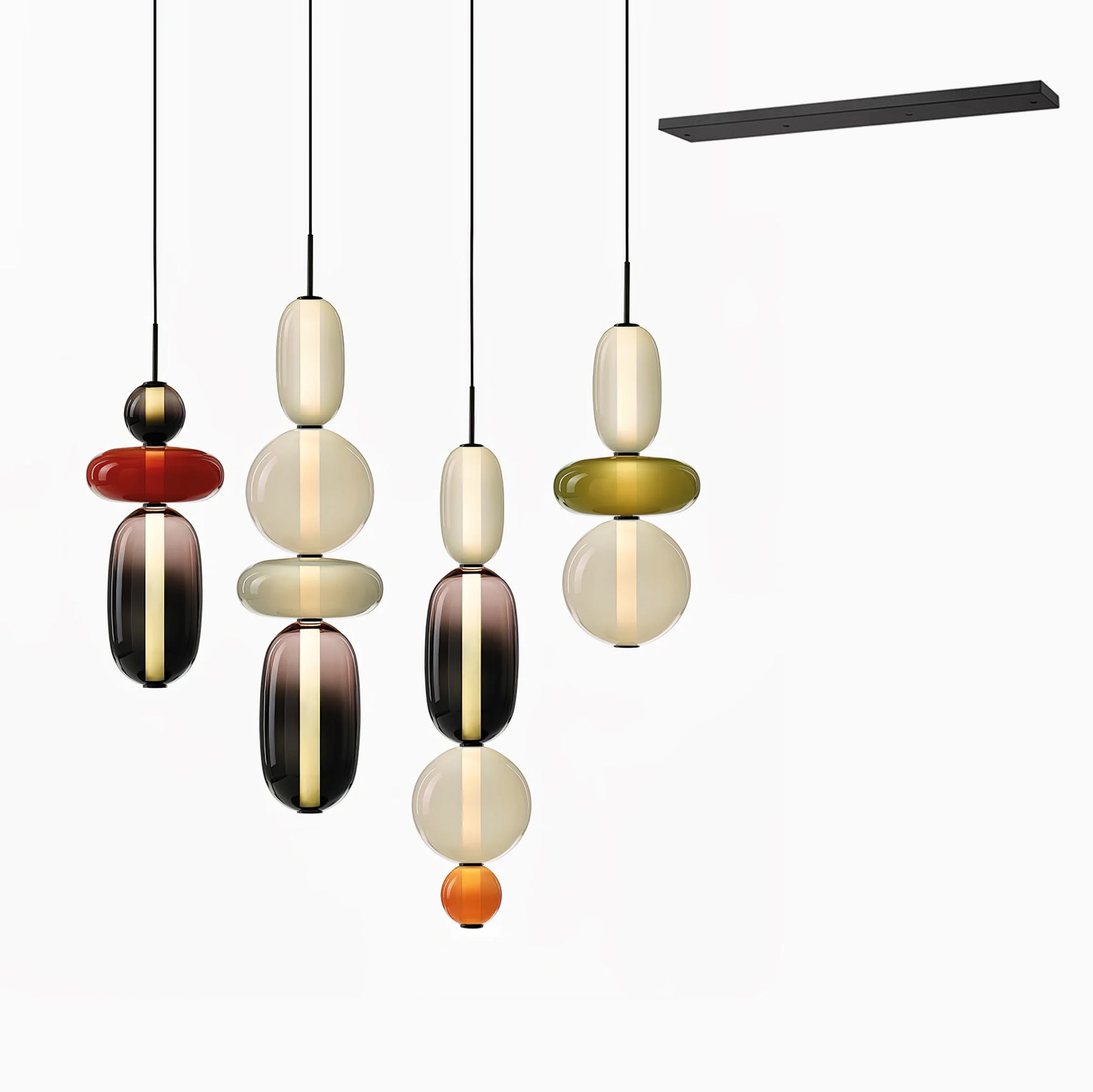 Daelen Glass Acrylic Artistic Pendant Light-Neutral Decor