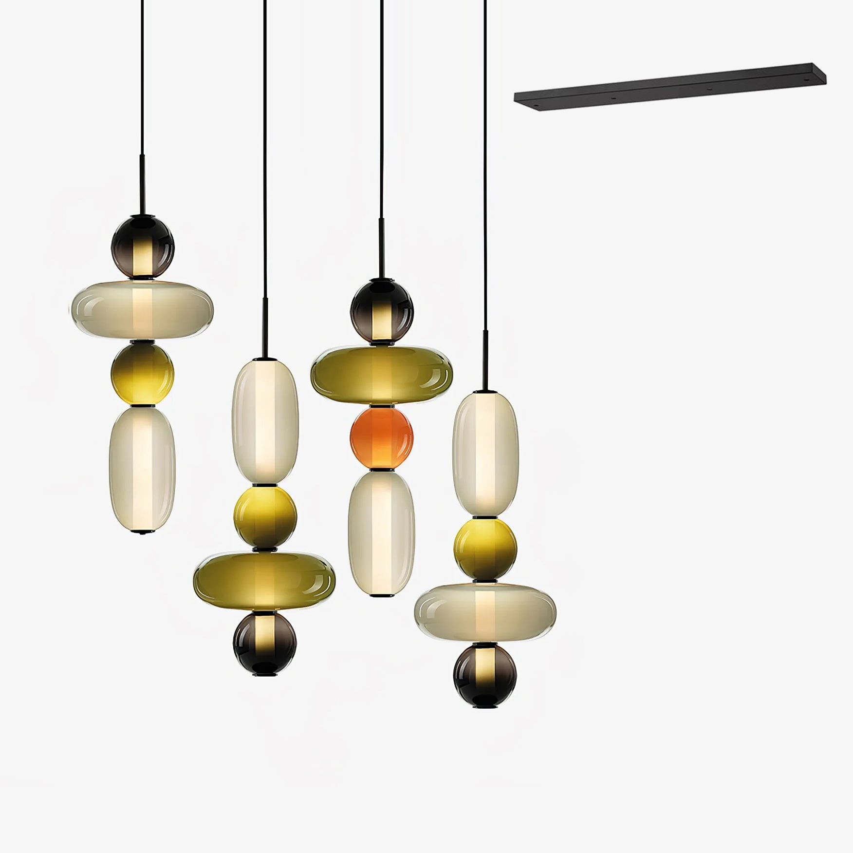 Daelen Glass Acrylic Artistic Pendant Light-Neutral Decor