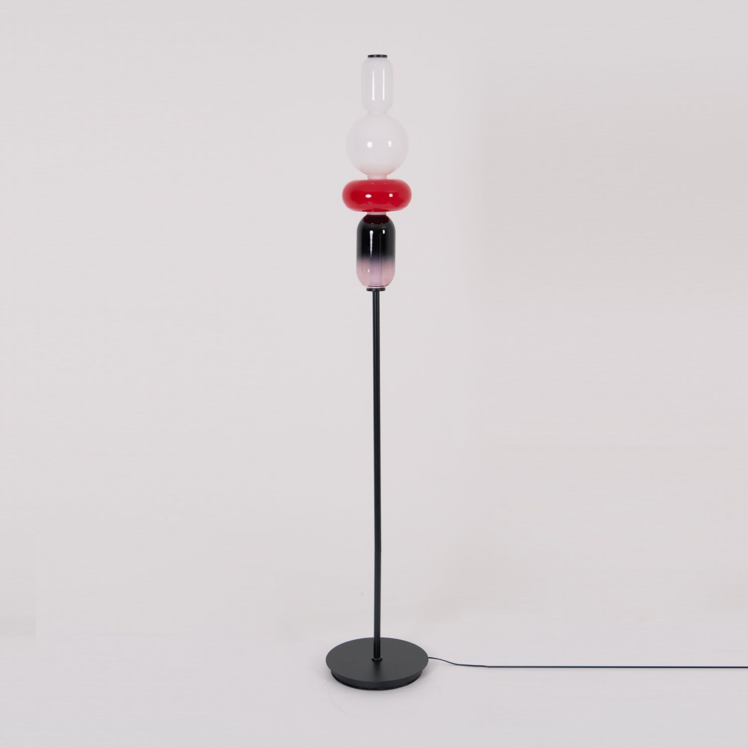 Ririxy Floor Light Candiedplayful Glass-Neutral Decor