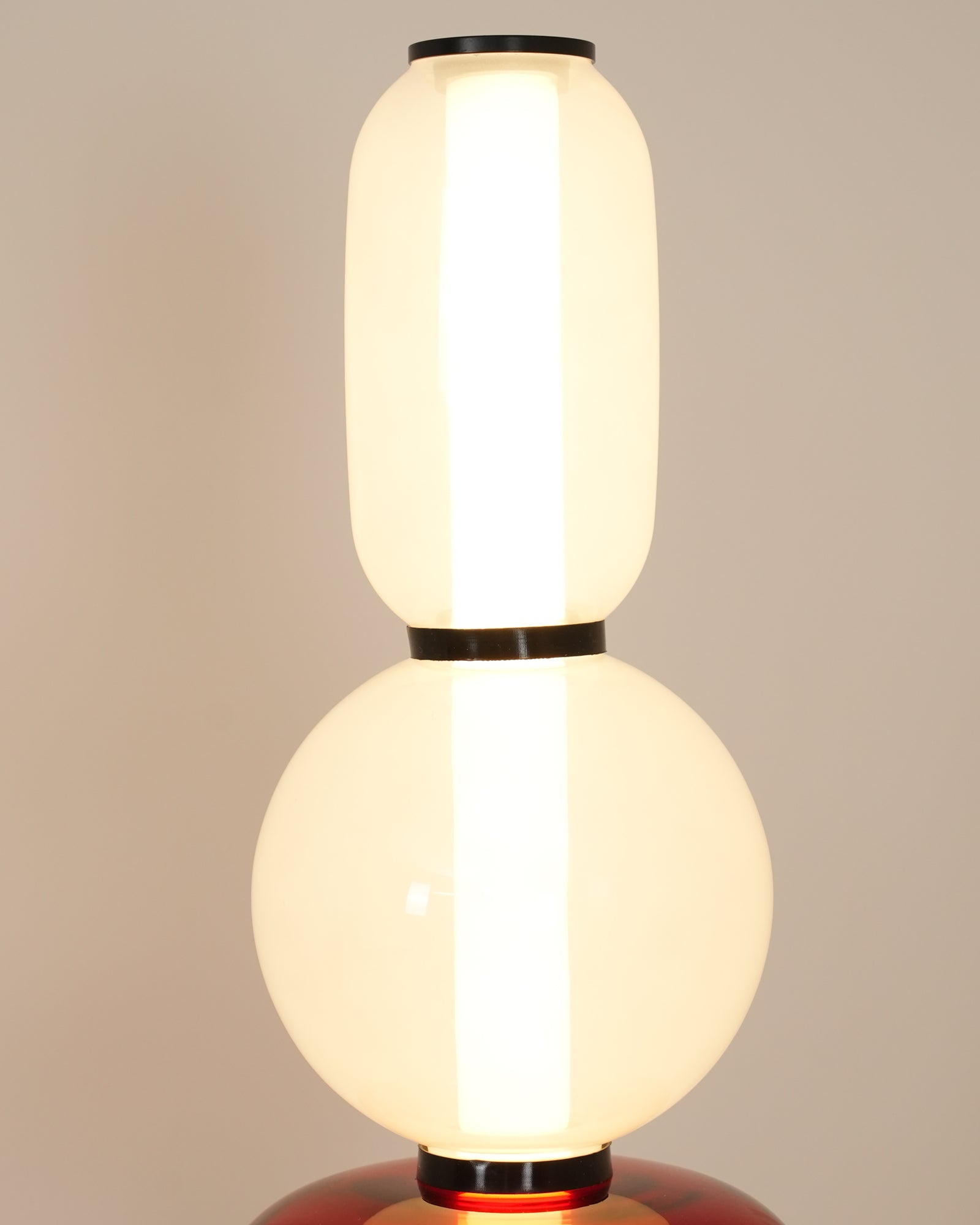 Ririxy Floor Light Candiedplayful Glass-Neutral Decor