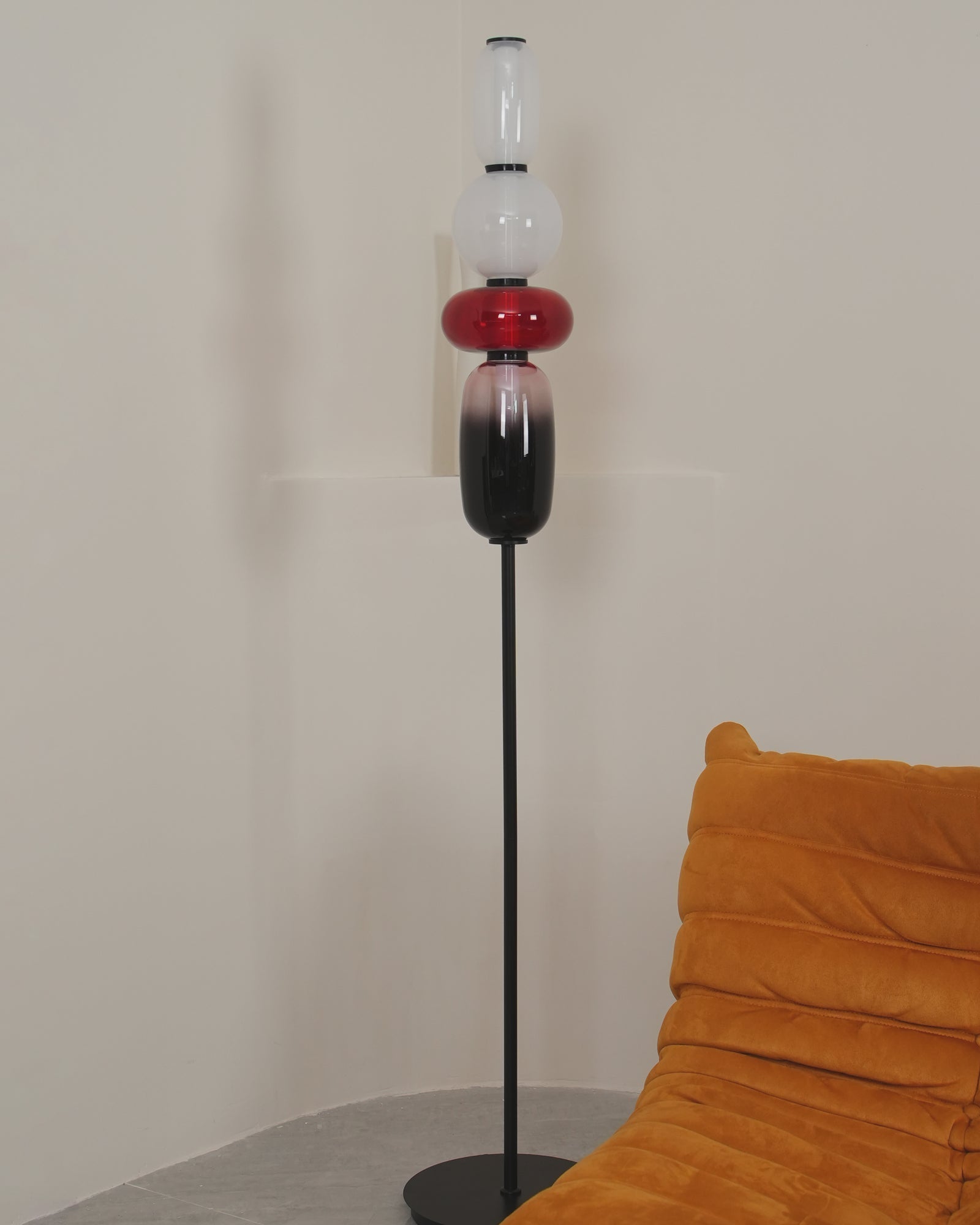 Ririxy Floor Light Candiedplayful Glass-Neutral Decor