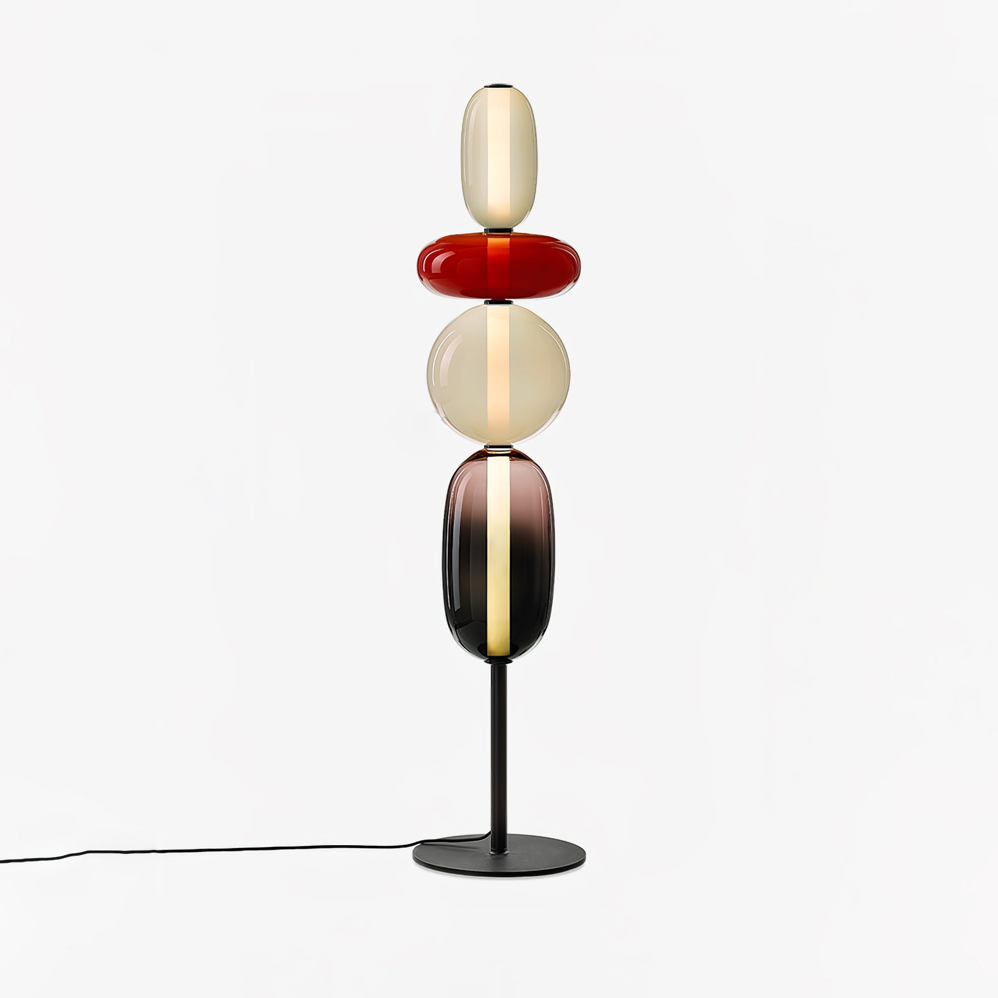 Ririxy Floor Light Candiedplayful Glass-Neutral Decor
