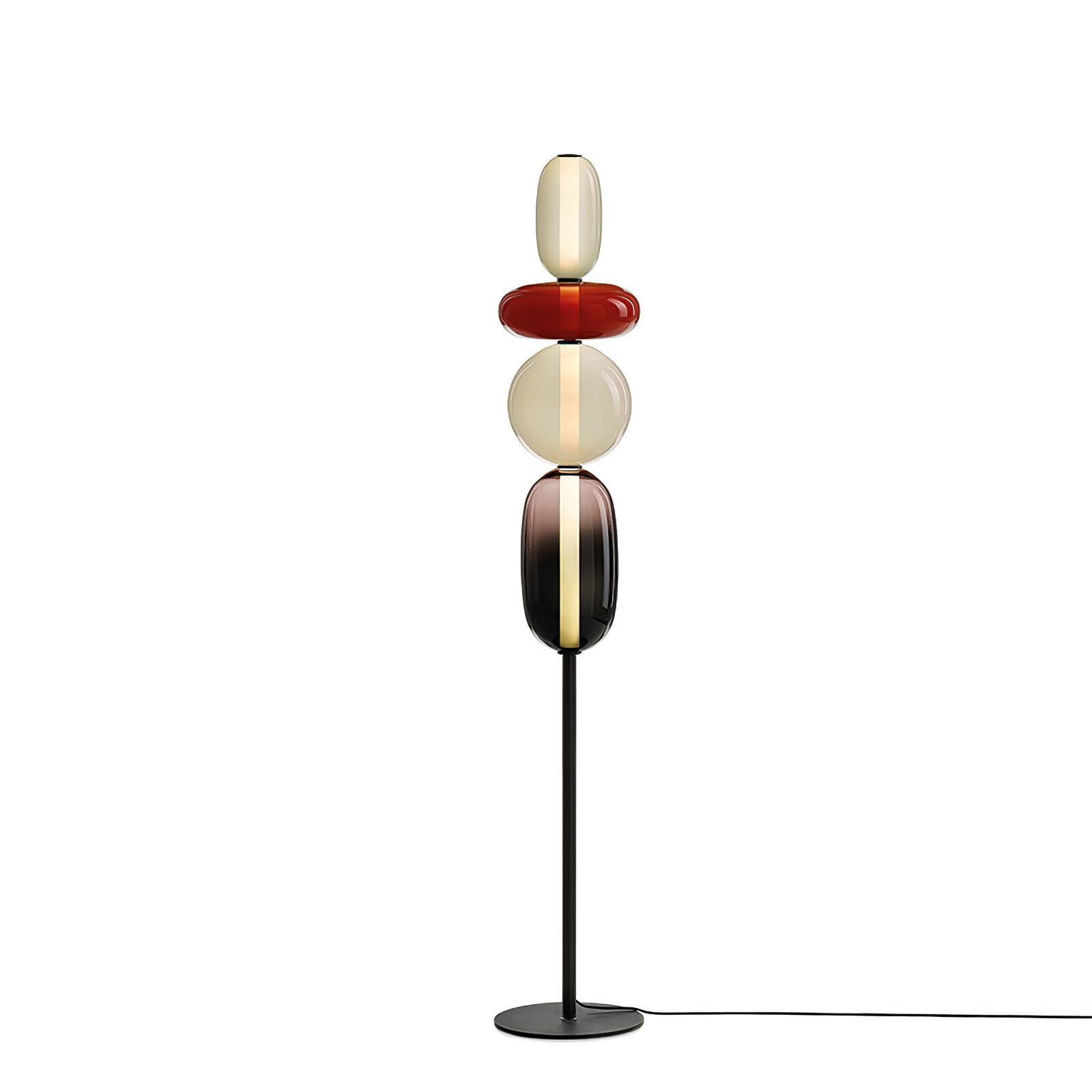 Ririxy Floor Light Candiedplayful Glass-Neutral Decor