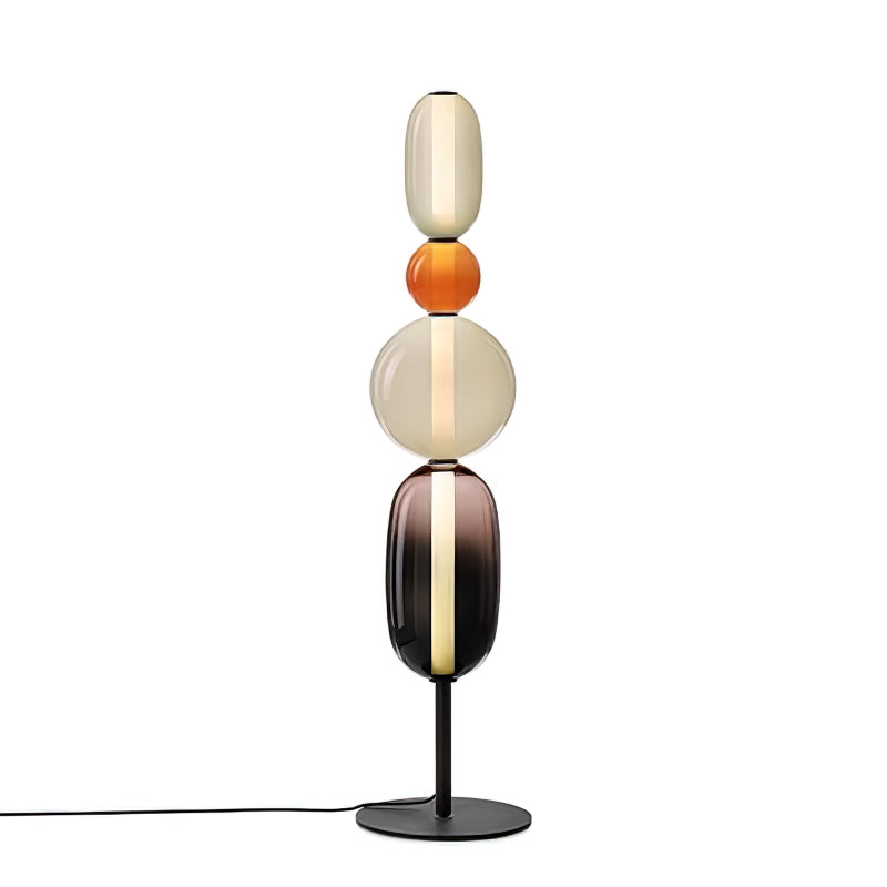 Ririxy Floor Light Candiedplayful Glass-Neutral Decor