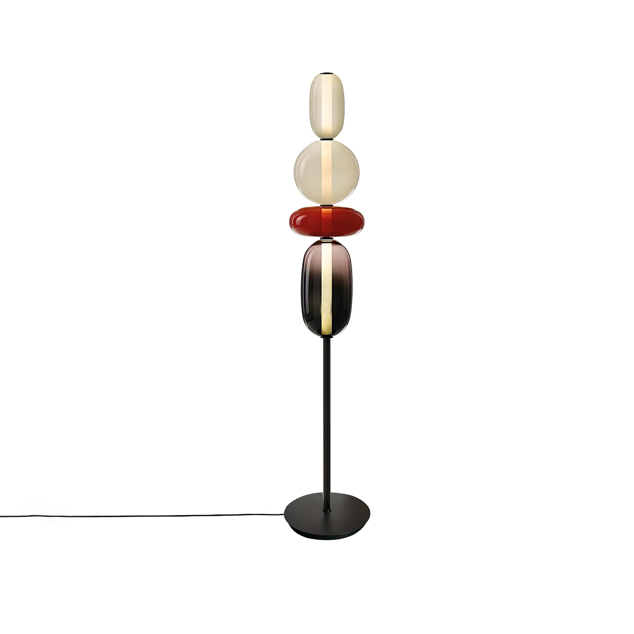 Ririxy Floor Light Candiedplayful Glass-Neutral Decor