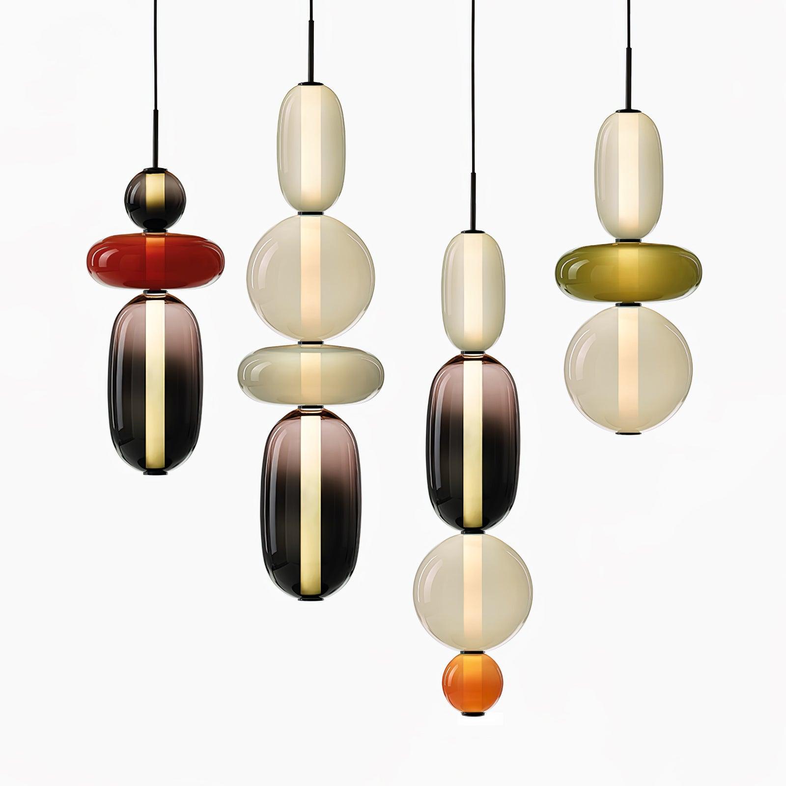 Daelen Glass Acrylic Artistic Pendant Light-Neutral Decor