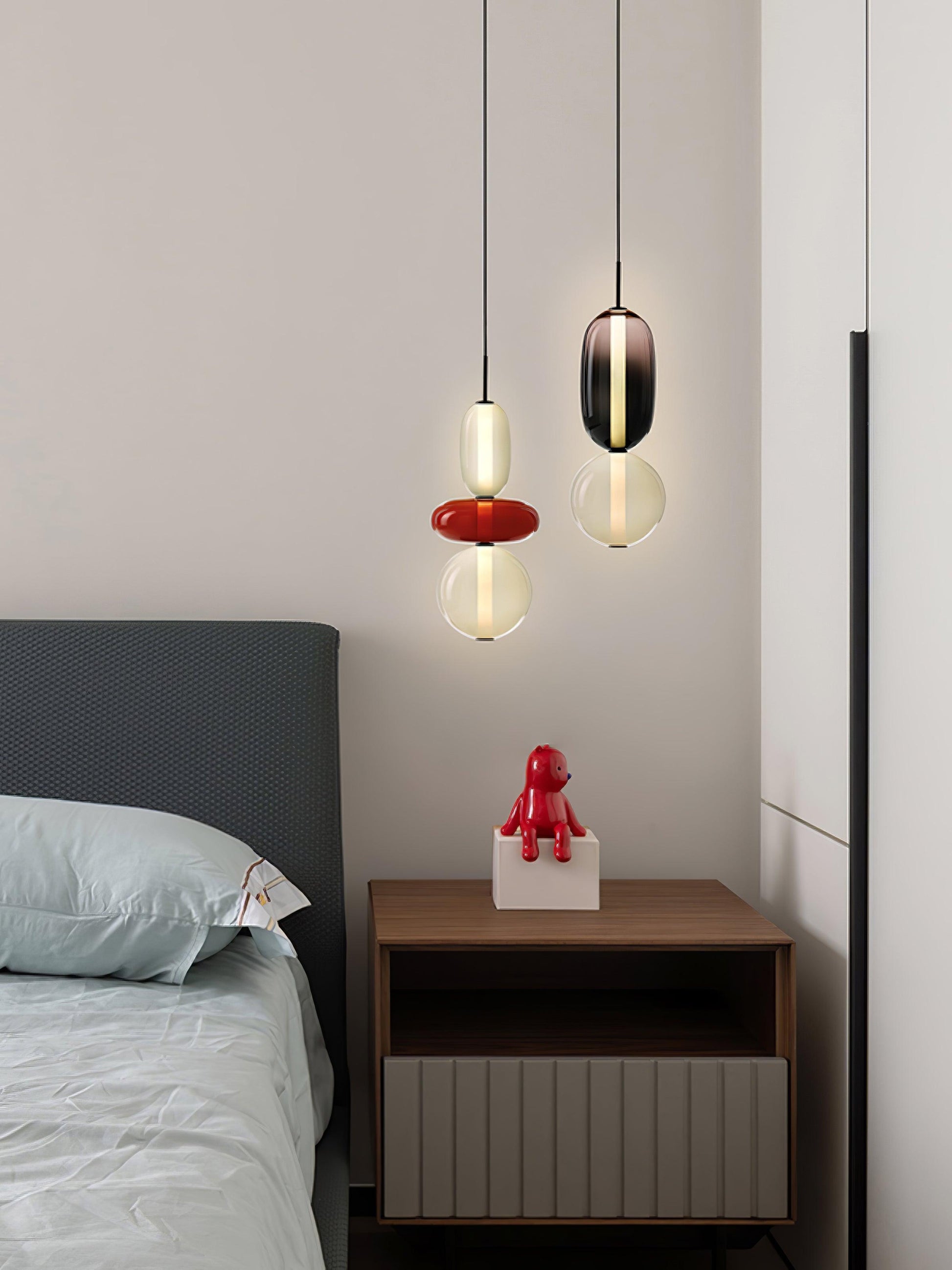 Daelen Glass Acrylic Artistic Pendant Light-Neutral Decor