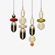 Candied Glass Combo Pendant Light-Neutral Decor