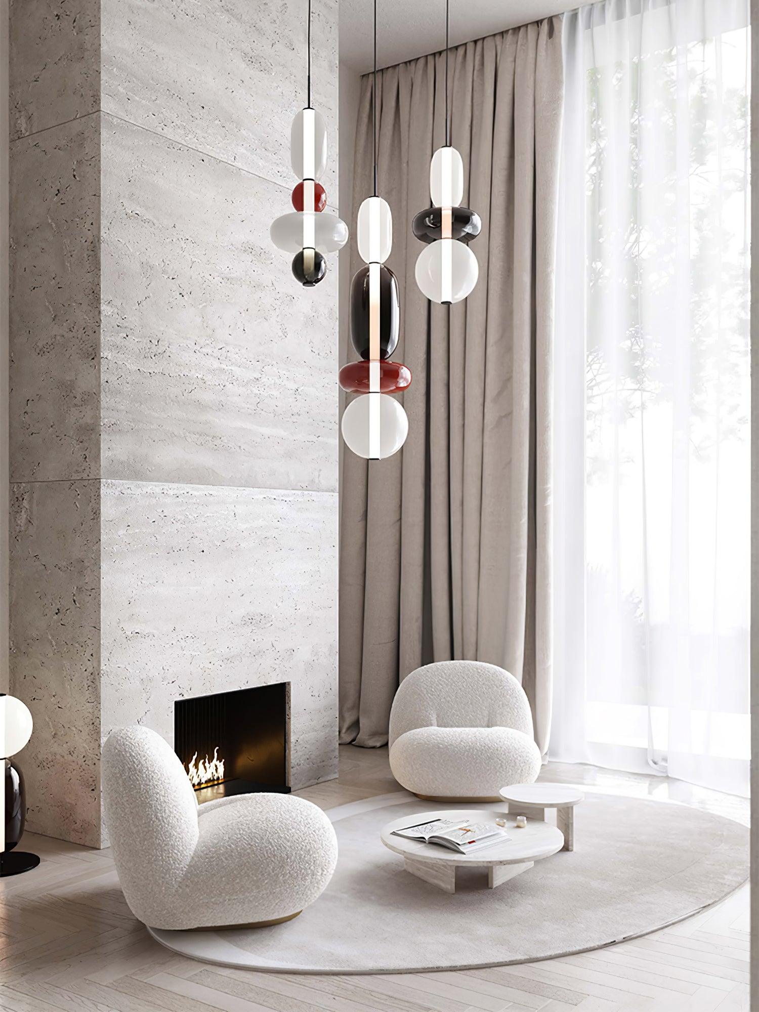 Daelen Glass Acrylic Artistic Pendant Light-Neutral Decor