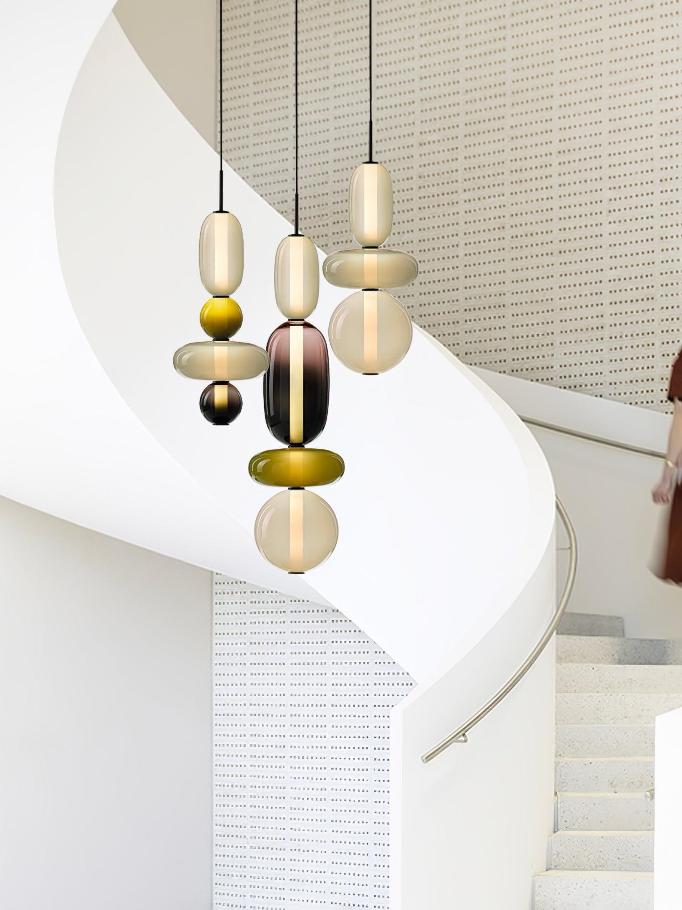 Daelen Glass Acrylic Artistic Pendant Light-Neutral Decor