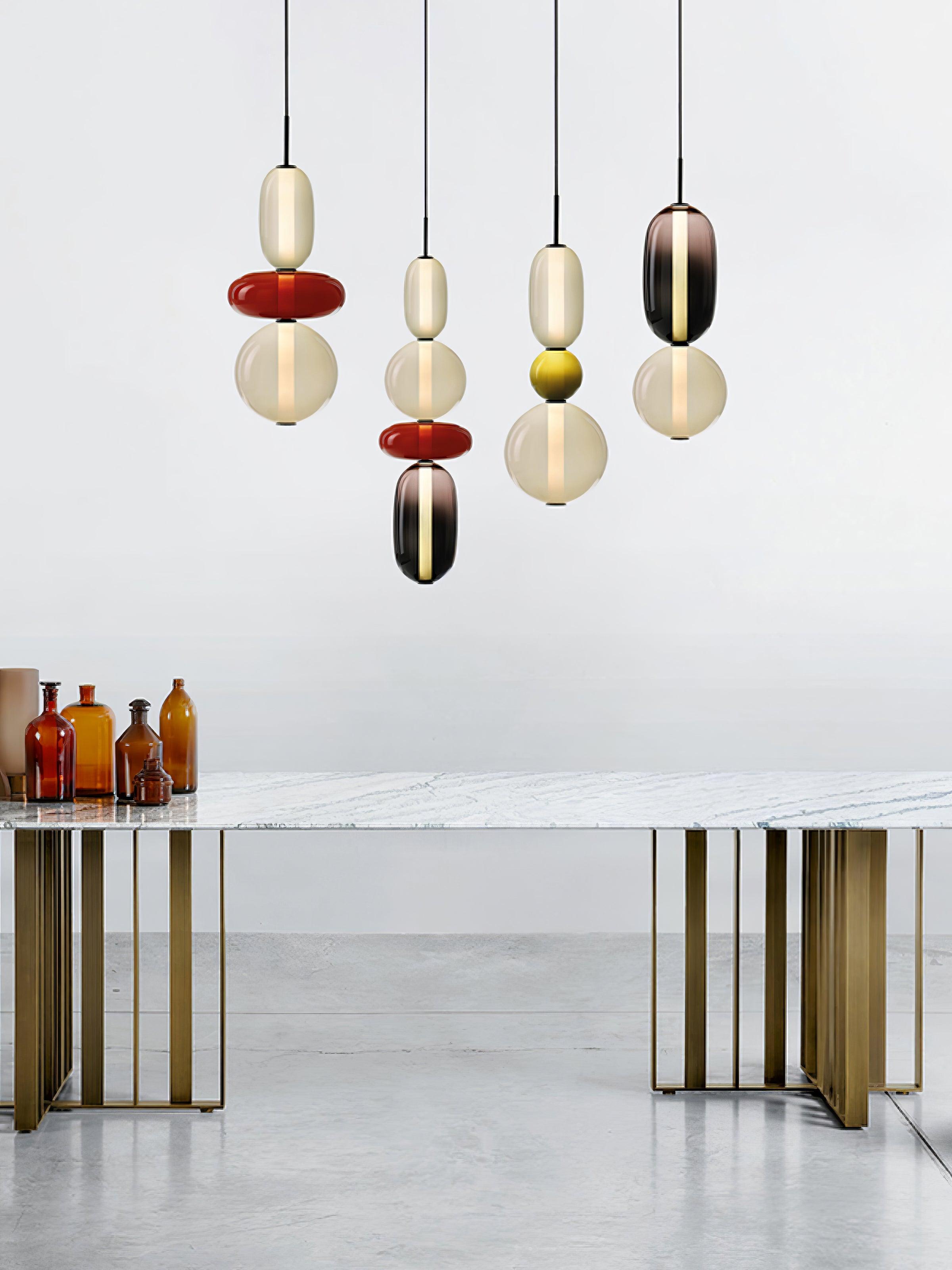 Daelen Glass Acrylic Artistic Pendant Light-Neutral Decor
