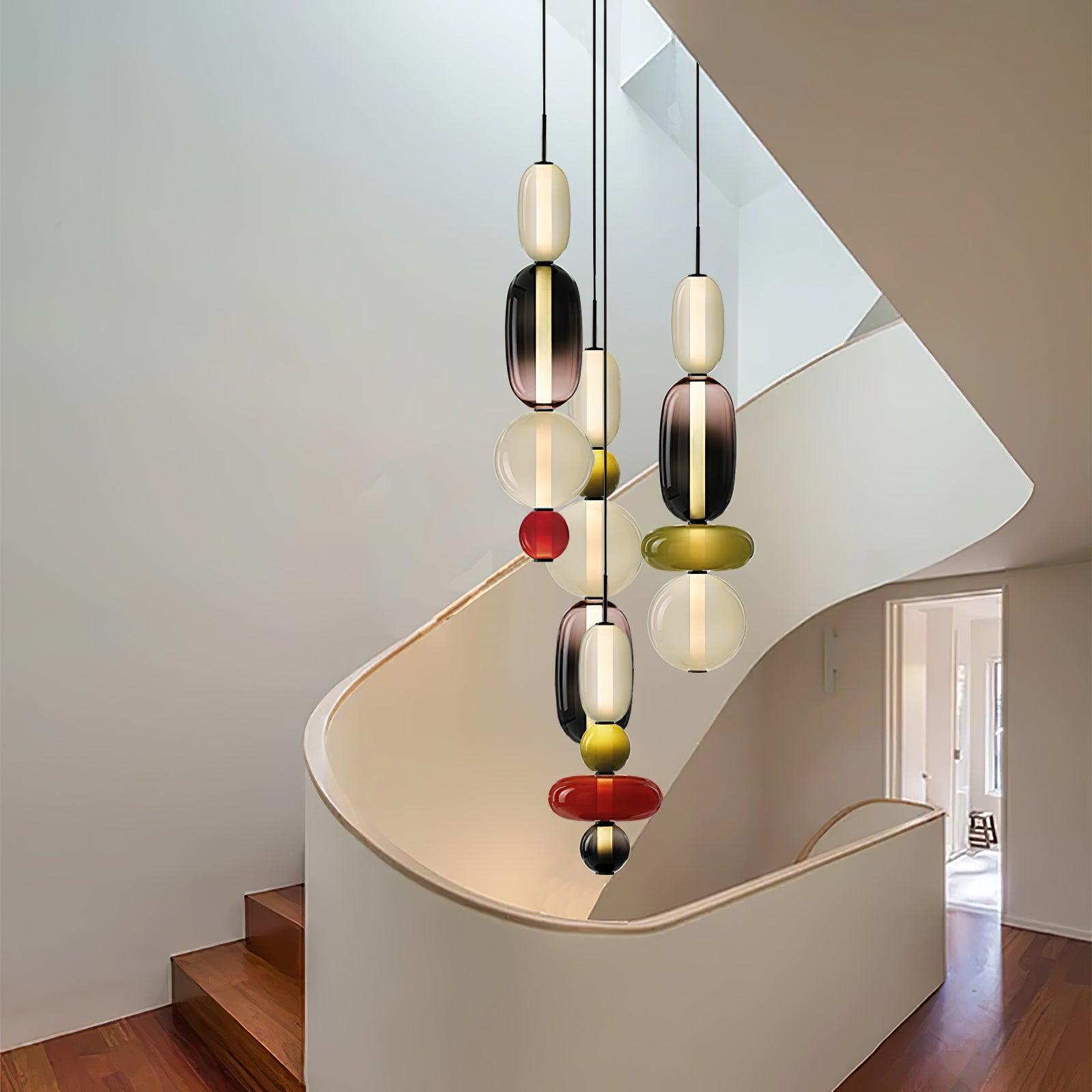 Orba Candied Glass Pendant Light-Neutral Decor