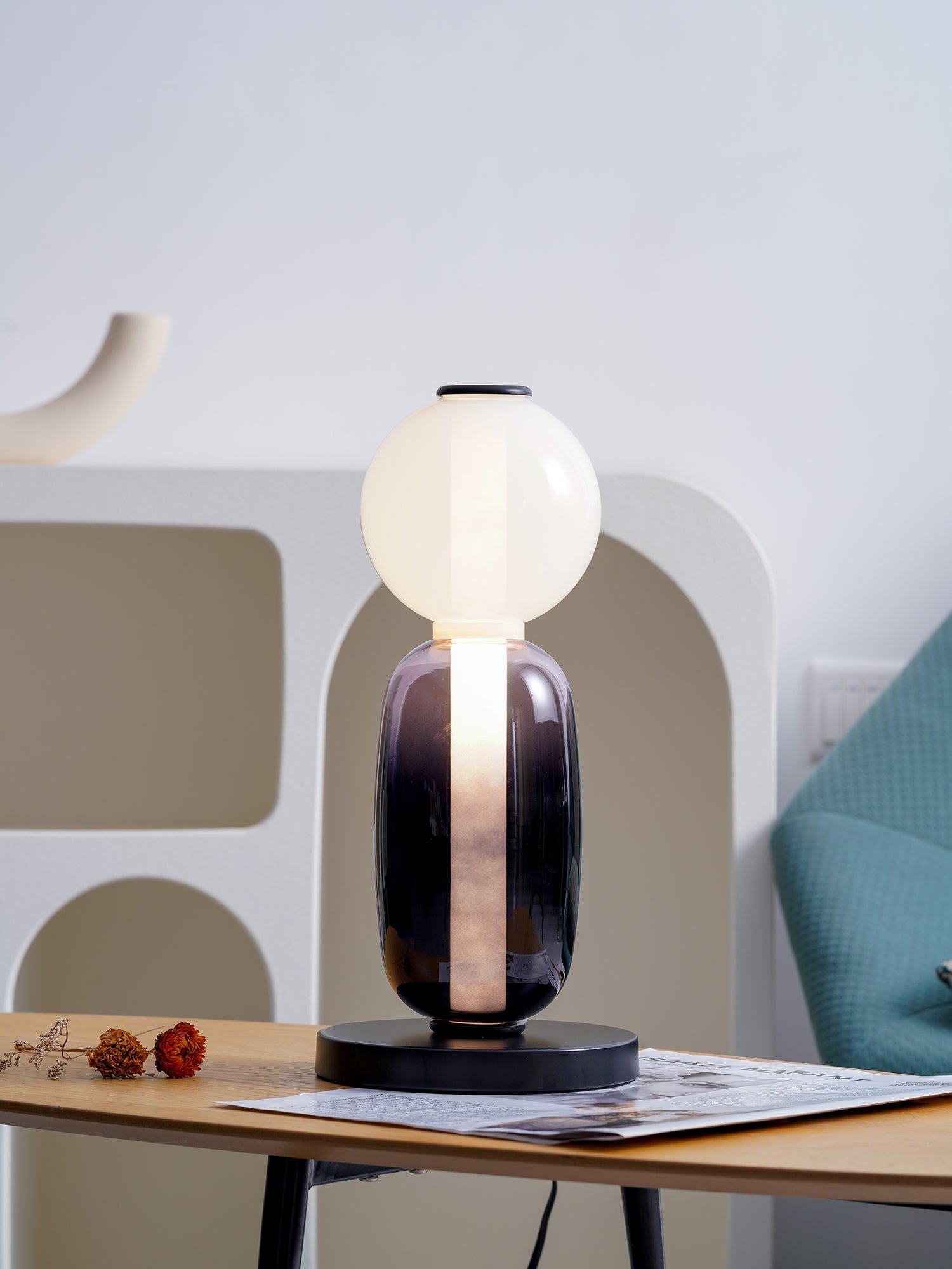 Rhovan Modern Table Lamp-Neutral Decor
